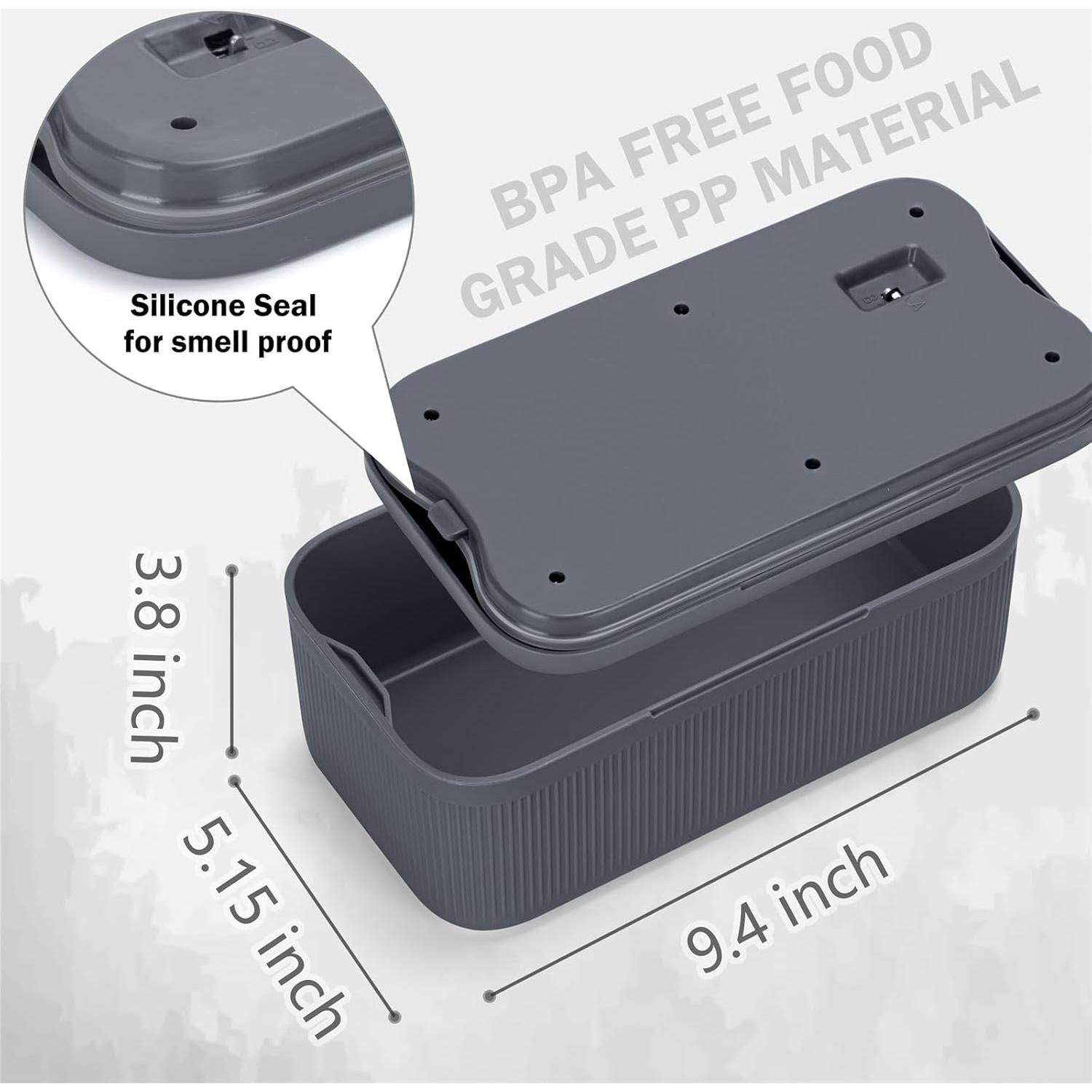 Caja de Almacenamiento con Cerradura BOMKVIN 23.5x12.7x9.1cm