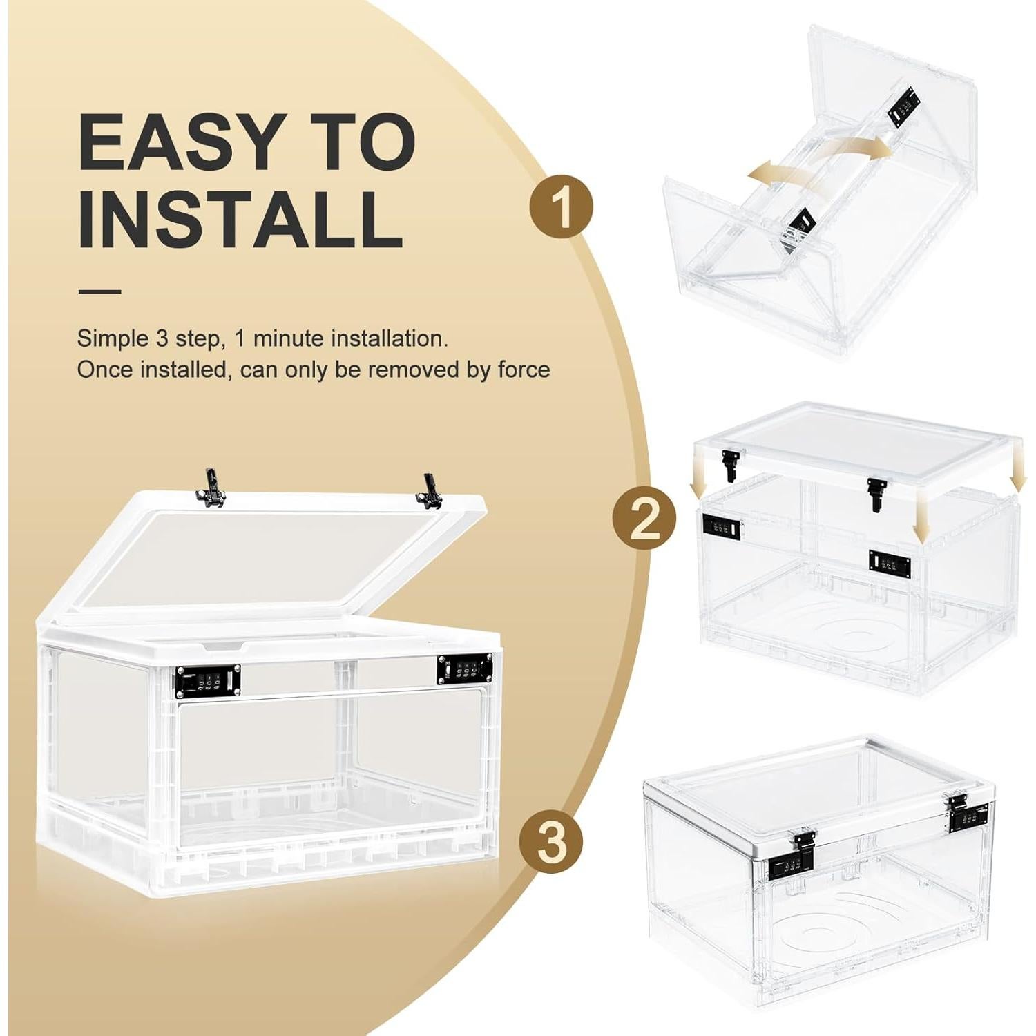 Caja de Seguridad Grande Lalifebuss 24L con Cerradura Código