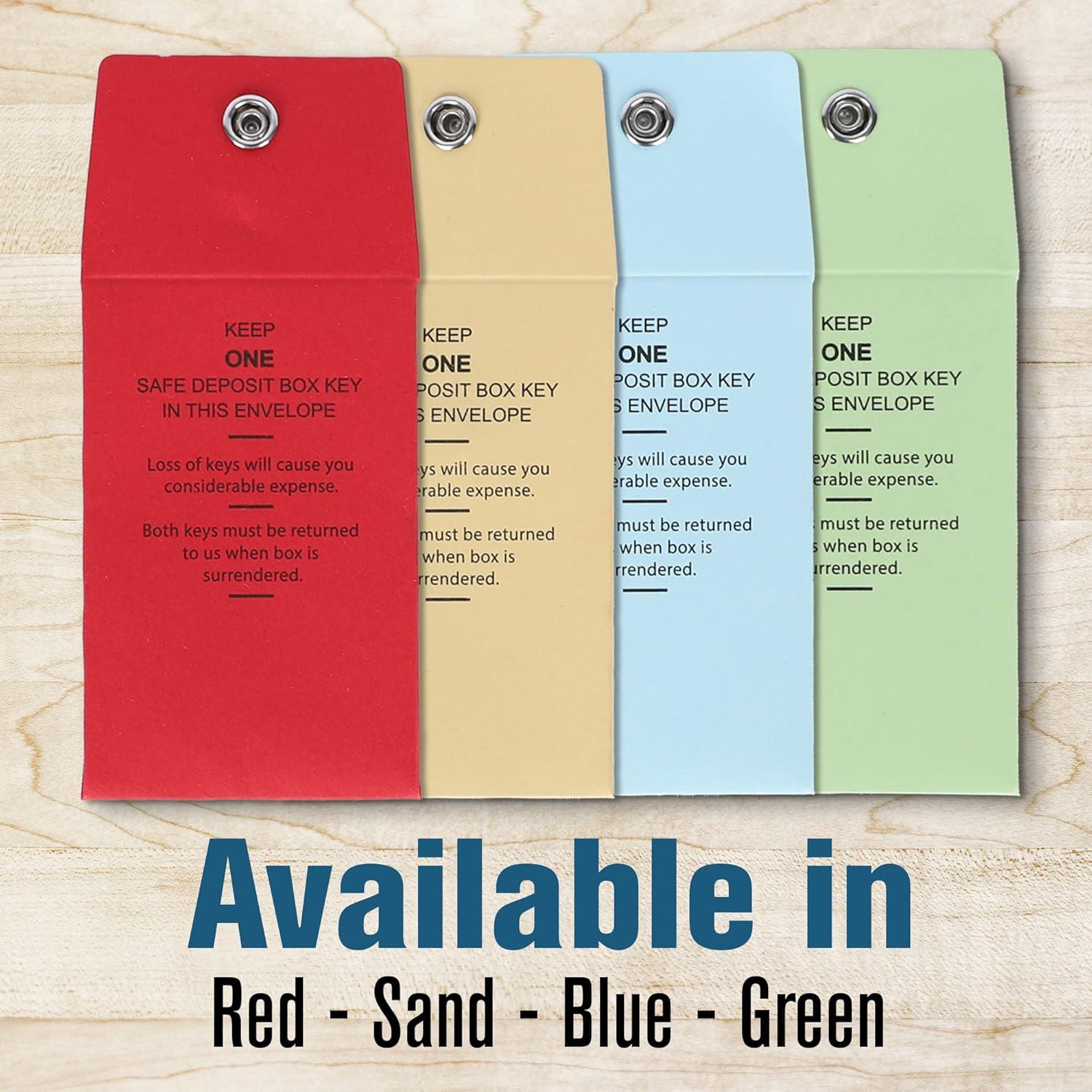 Sobres de Llave de Banco BankSupplies 100 Unidades 5.7x8.9cm