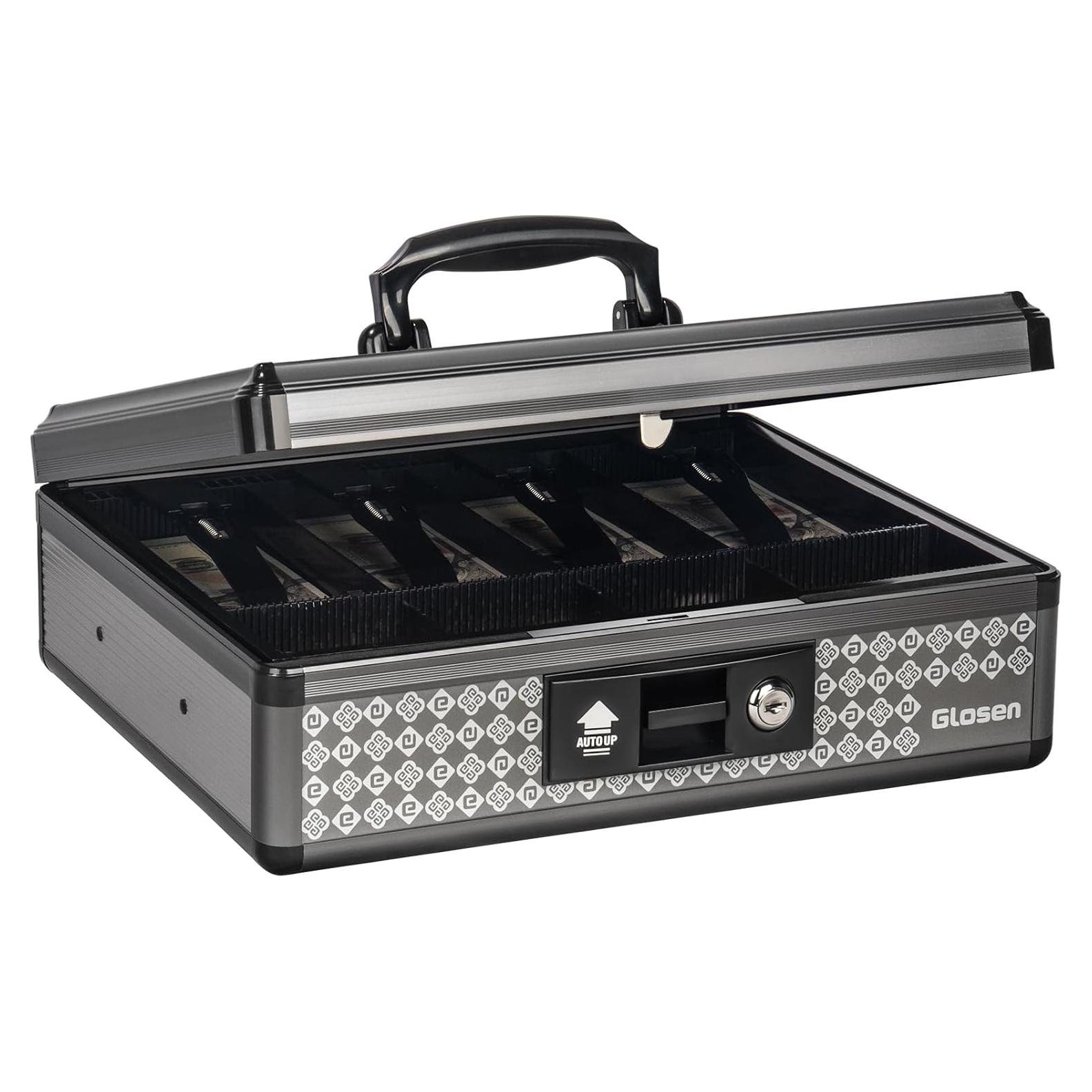 Caja de Dinero Glosen Extra Grande con Cerradura Llave 29x13.5x34.3cm