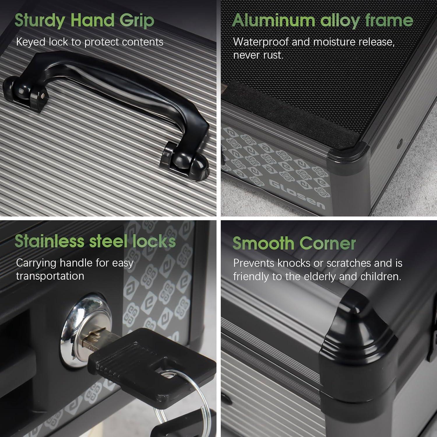 Caja de Dinero Glosen Extra Grande con Cerradura Llave 29x13.5x34.3cm