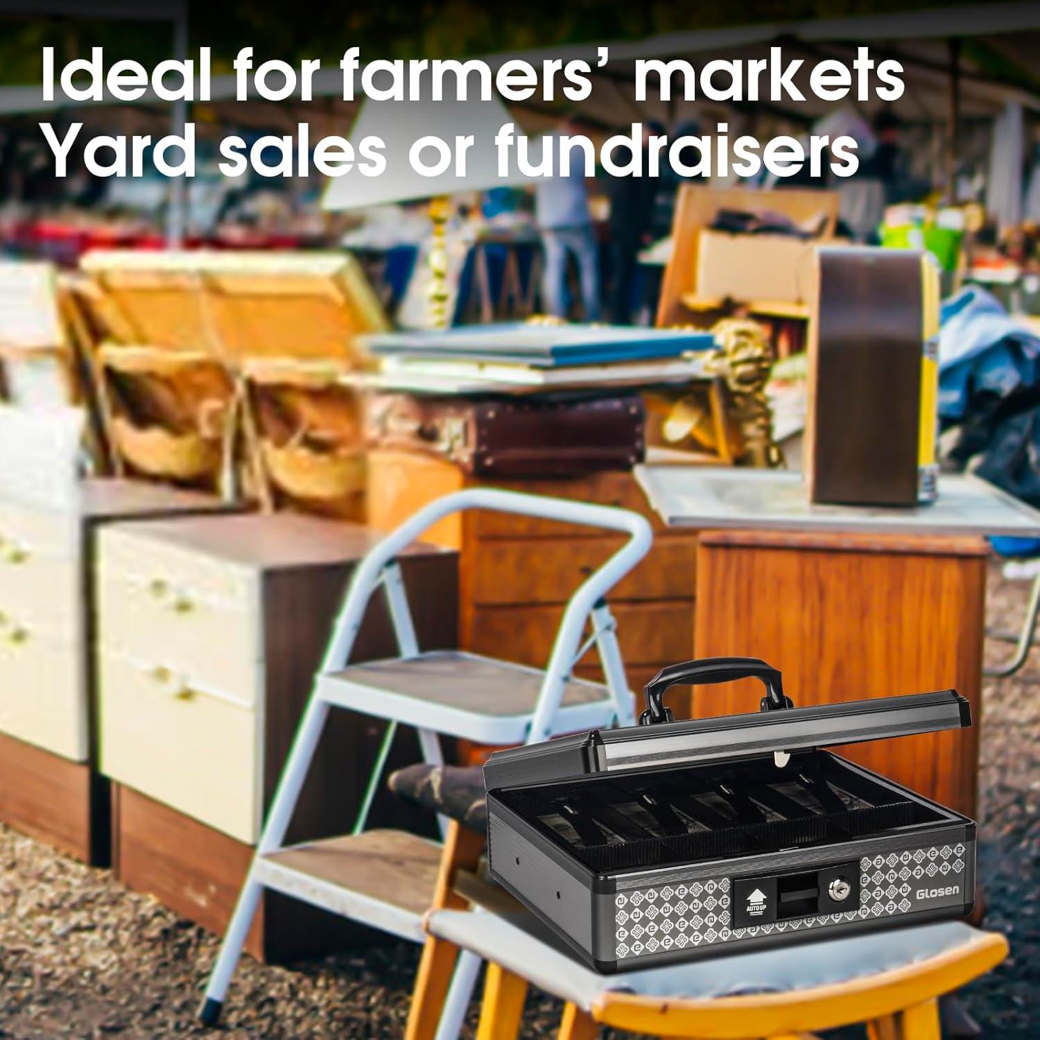 Caja de Dinero Glosen Extra Grande con Cerradura Llave 29x13.5x34.3cm