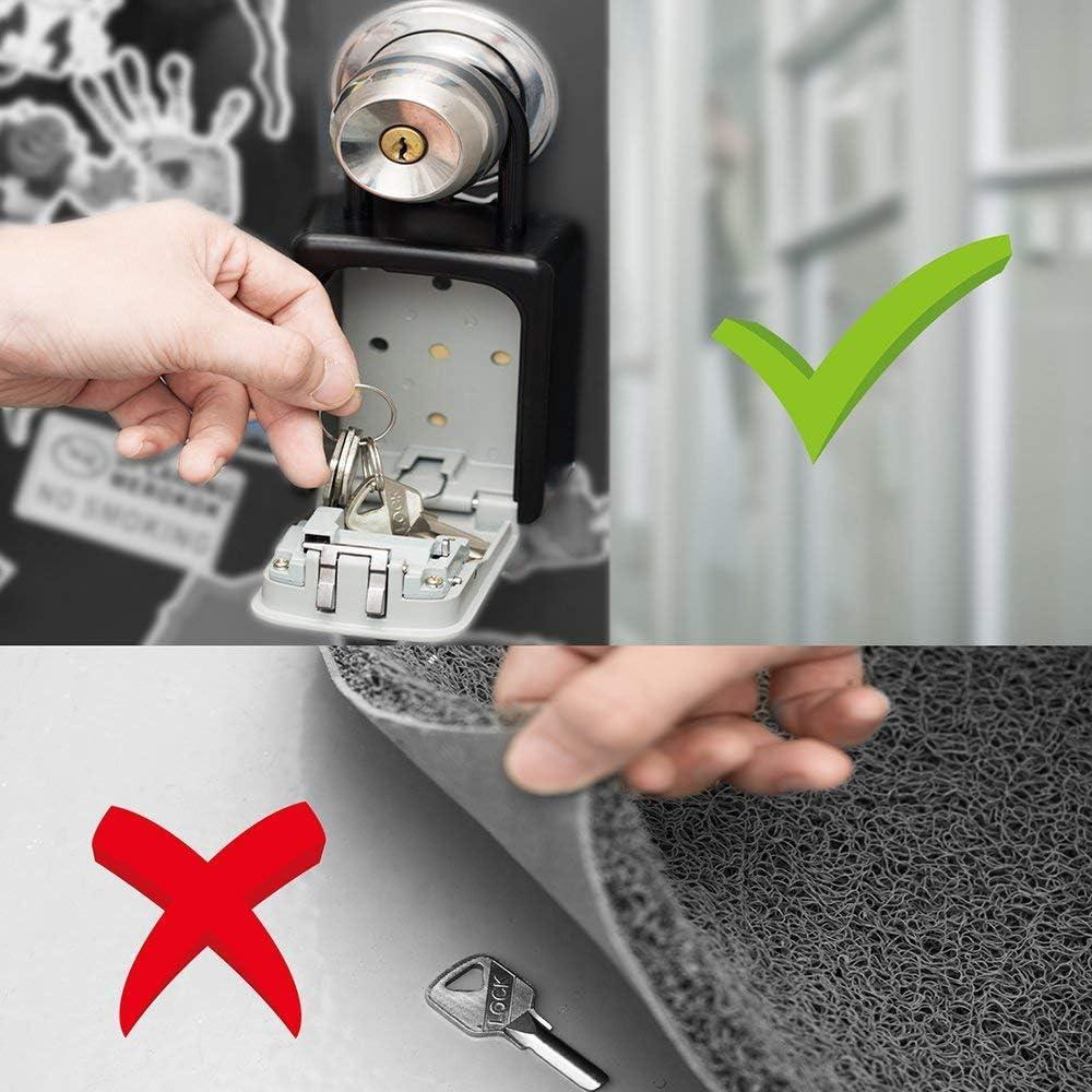 Caja de Llave ZHEGE con Combinación 4 Dígitos - Gris