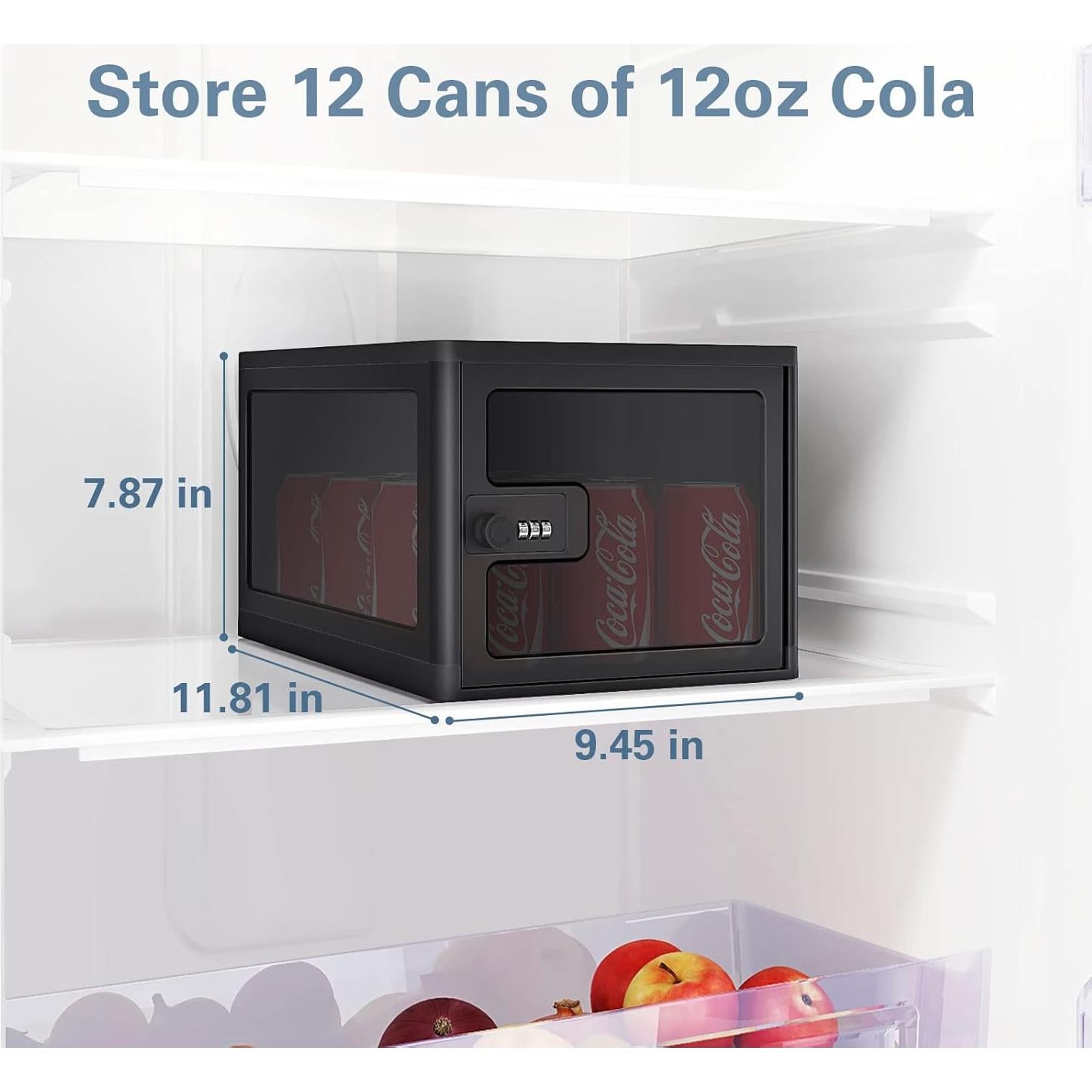 Caja de Seguridad para Medicamentos DEPAD Negra 24x30x20 cm