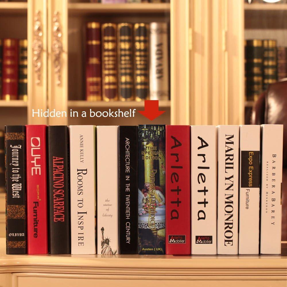 Caja Fuerte de Libro EIOUMAX Antirrobo con Llave - Marrón