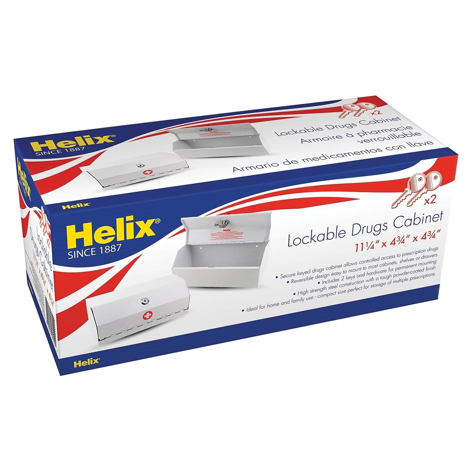 Gabinete de Medicamentos Helix - Caja de Acero 29.2x12.2cm