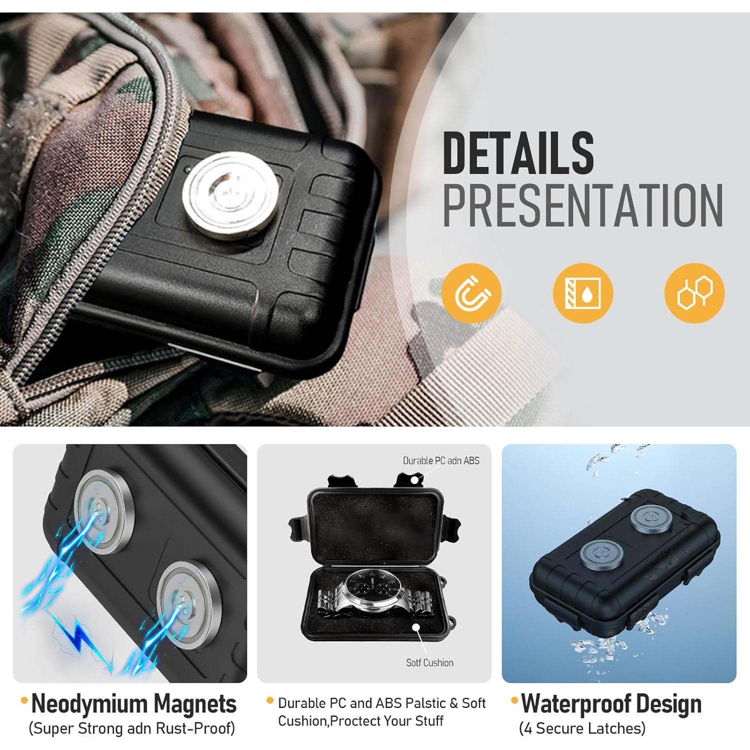 Soporte Magnético para Llaves MAILADA 2PCS Impermeable