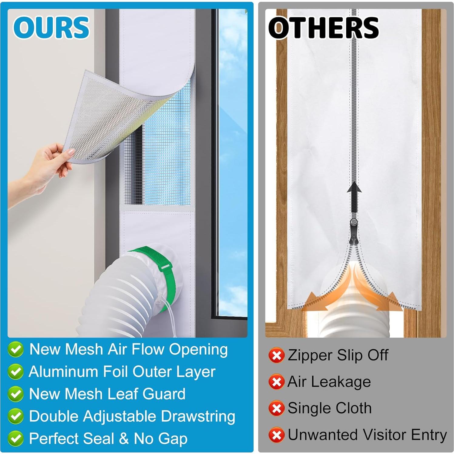 Kit de Ventana para Aire Acondicionado Portátil Air Jade 40-64"