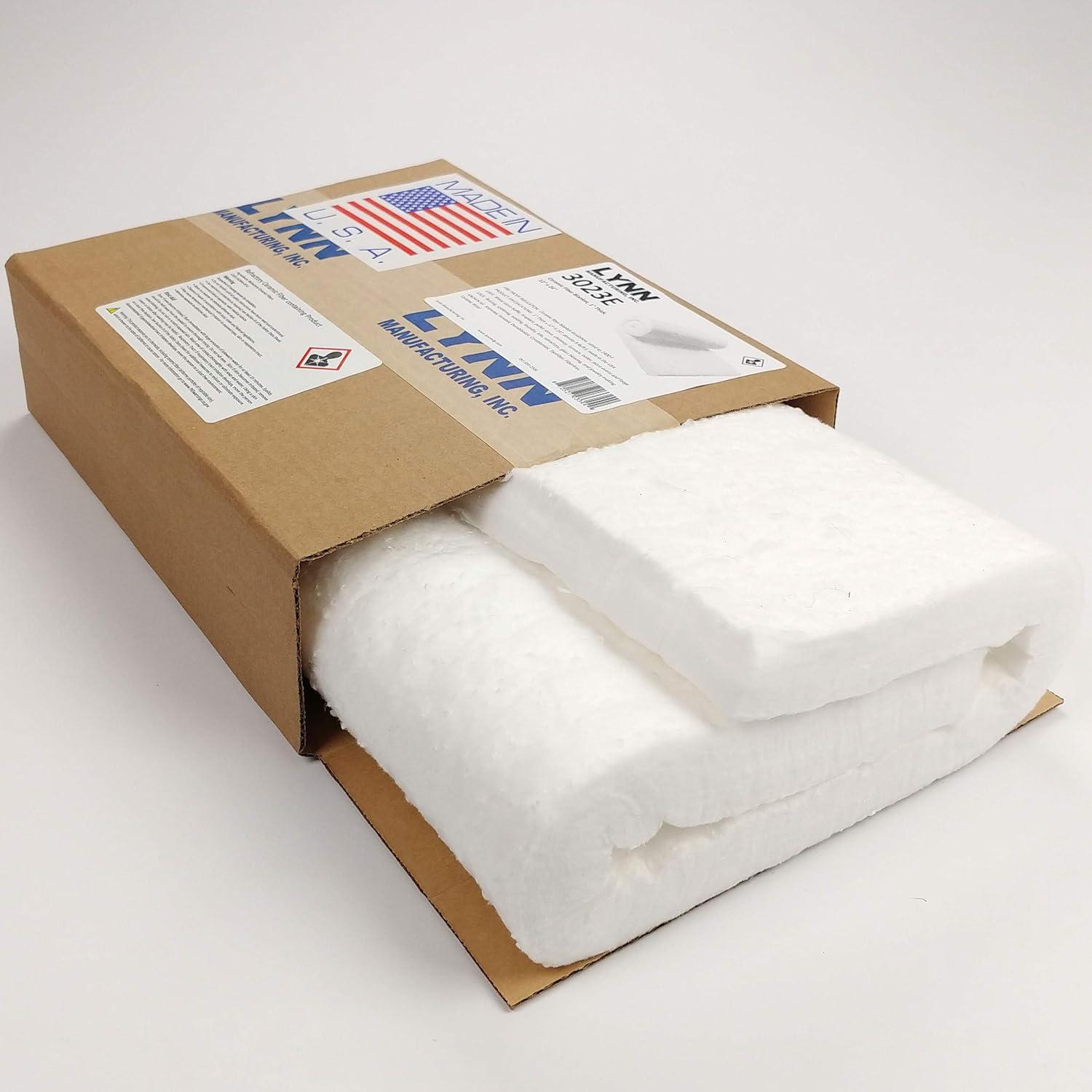 Manta Aislante de Fibra Cerámica Lynn 2.54cm 1315.6°C