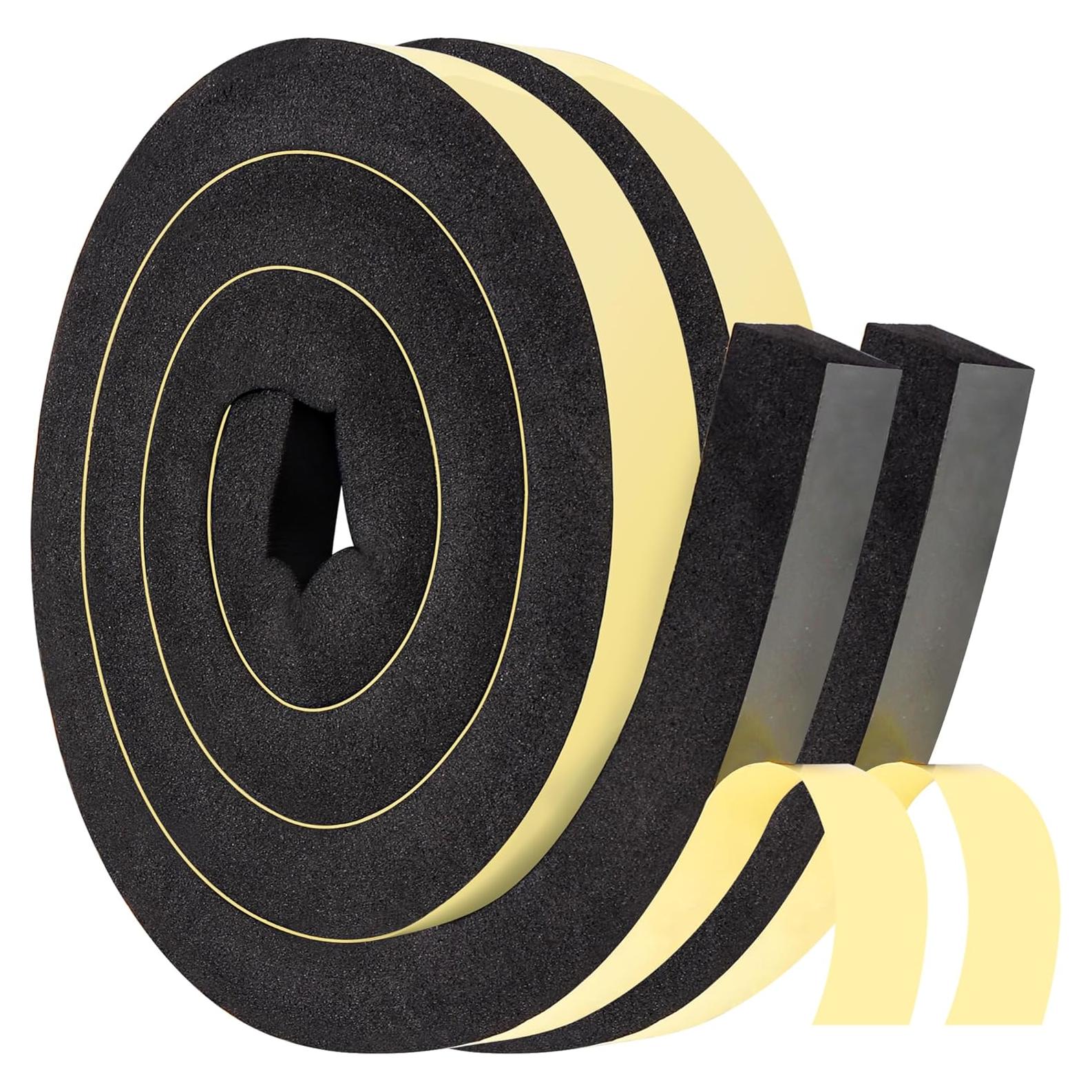 Cinta Aislante de Espuma Fivebop 2 Rollos 1x1" 1.98m