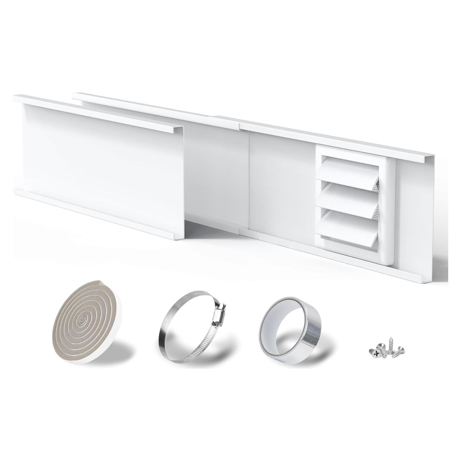 Kit de Ventilación de Ventana 4" Flamorrow con Paneles Ajustables