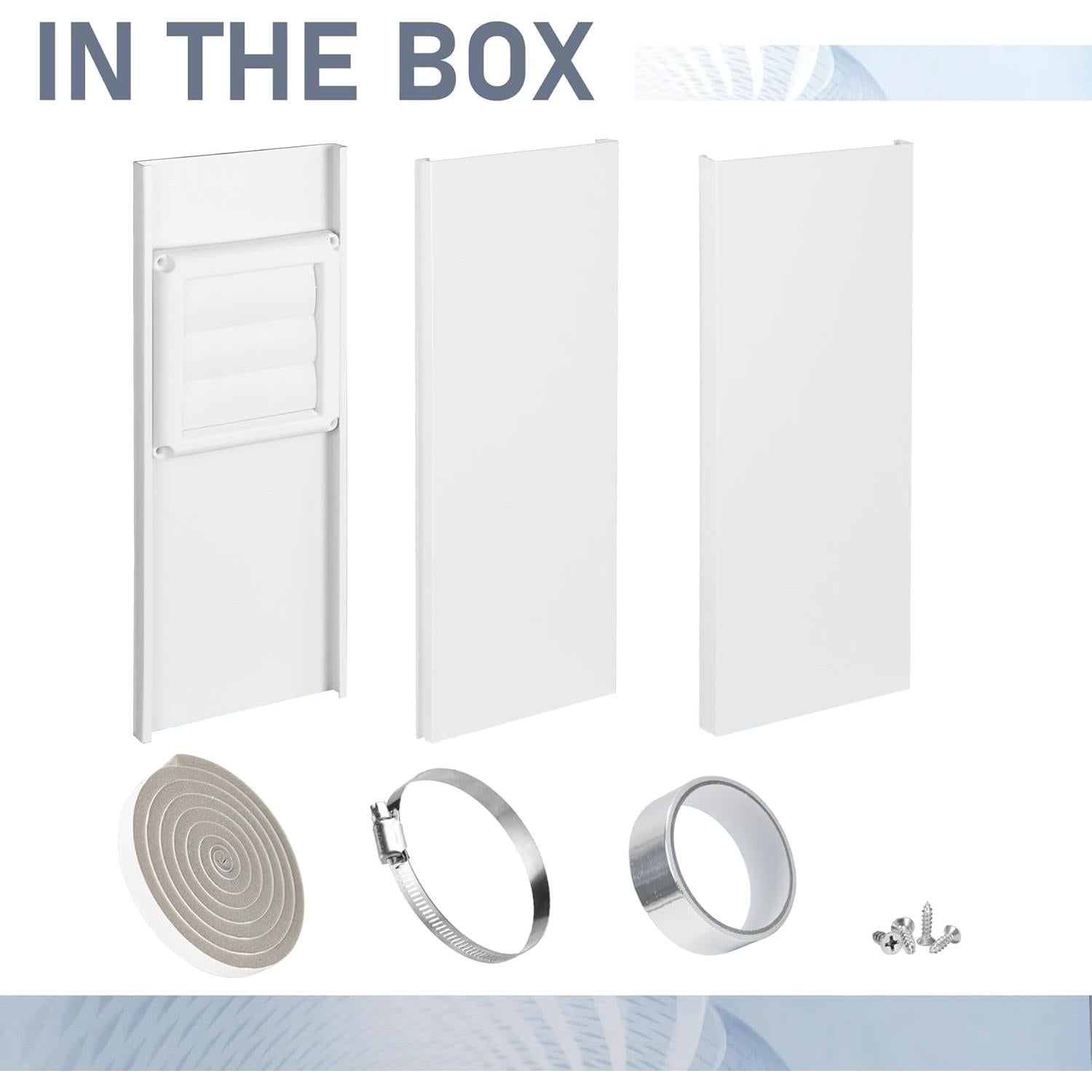 Kit de Ventilación de Ventana 4" Flamorrow con Paneles Ajustables