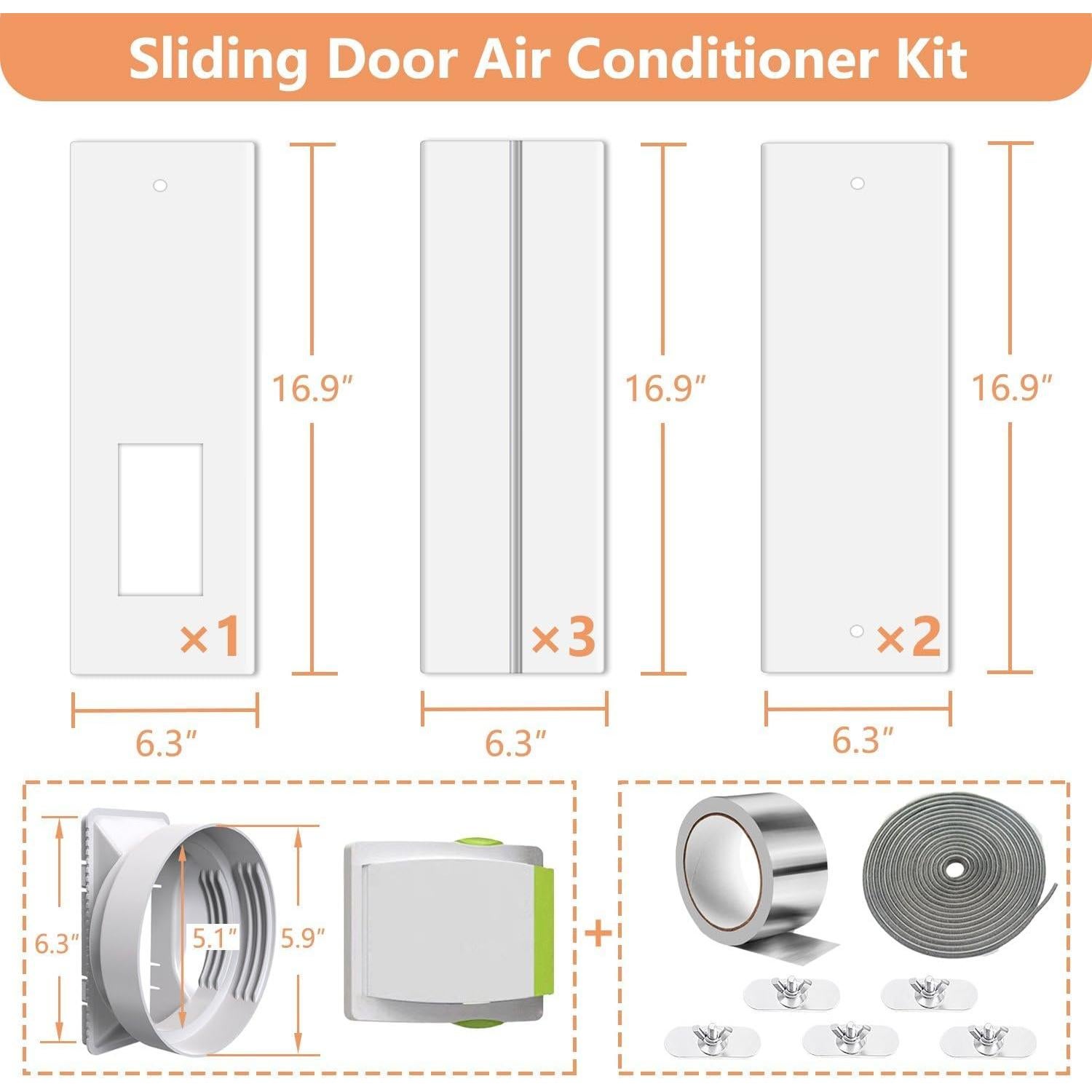 Kit de Ventilación para Aire Acondicionado Portátil Gulrear 66-157cm