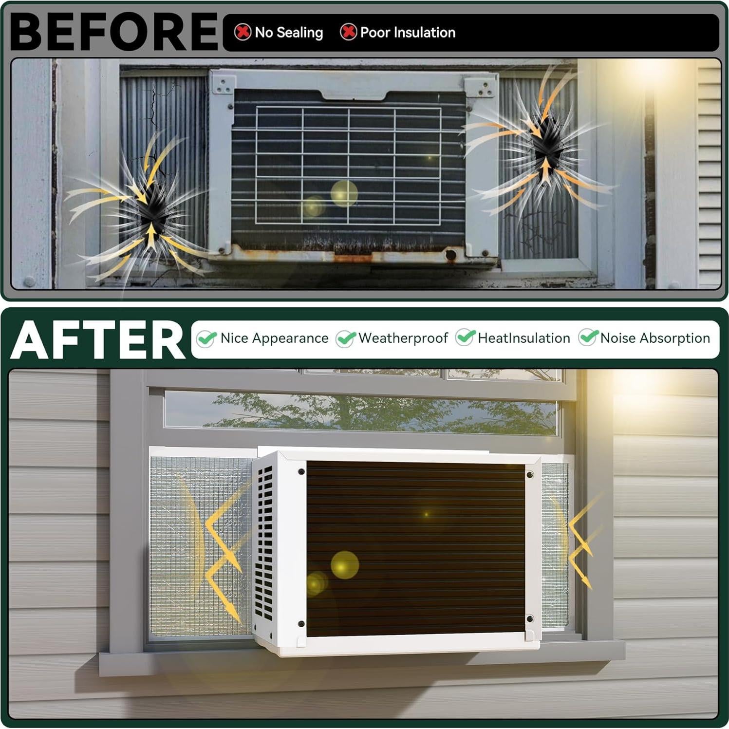 Paneles de Aislamiento Térmico Flehomo 43.2x22.9cm Impermeables