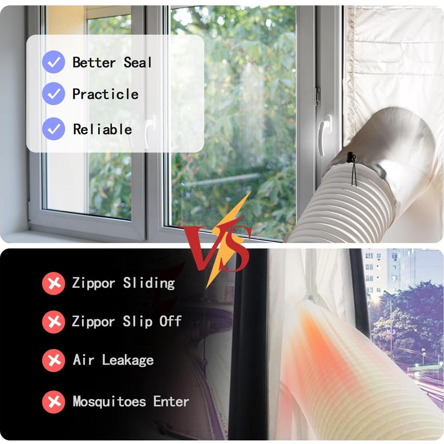 Kit de Ventilación de Ventana LIHONK para Aire Acondicionado - Tamaño L