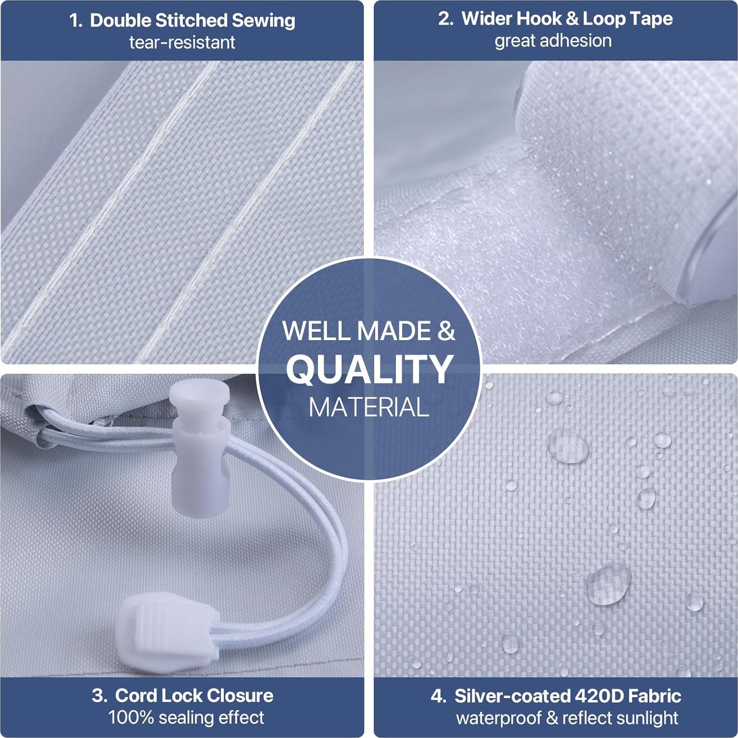 Kit de Ventilación de Ventana Loviga 420D Ajustable 23x102cm