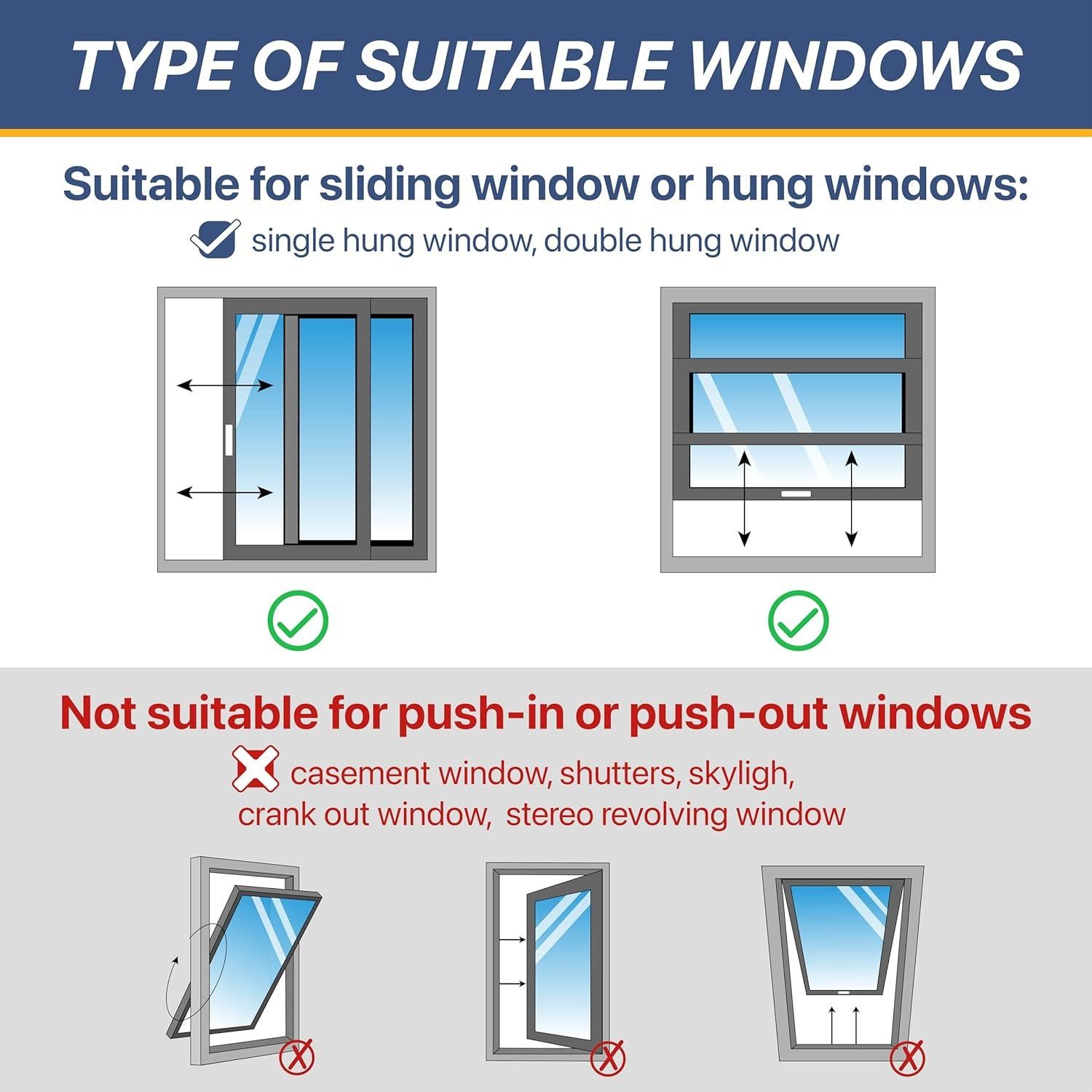 Kit de Ventilación de Ventana Loviga 420D Ajustable 23x102cm