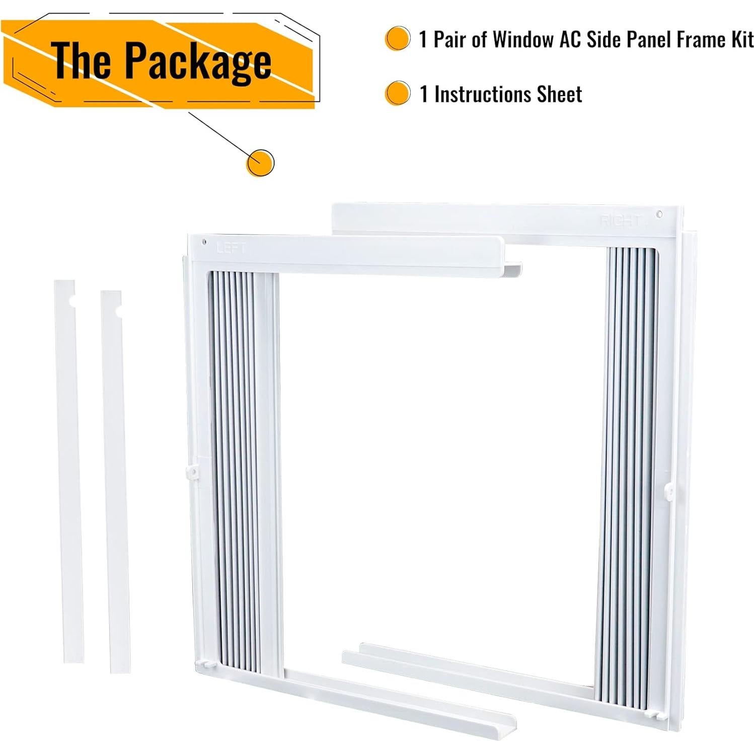 Conjunto de paneles laterales y marco para AC ventana LBG 8000BTU