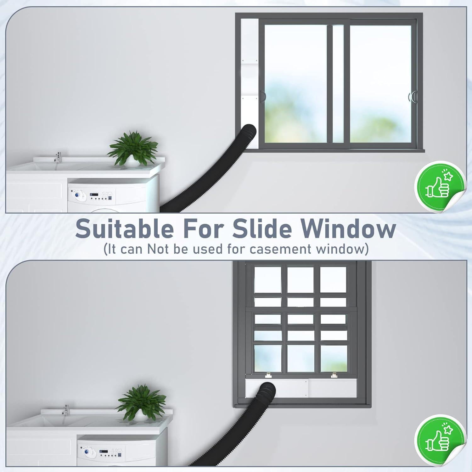 Kit de Ventana para Conducto de Secadora Flamorrow 4" (10.16 cm)