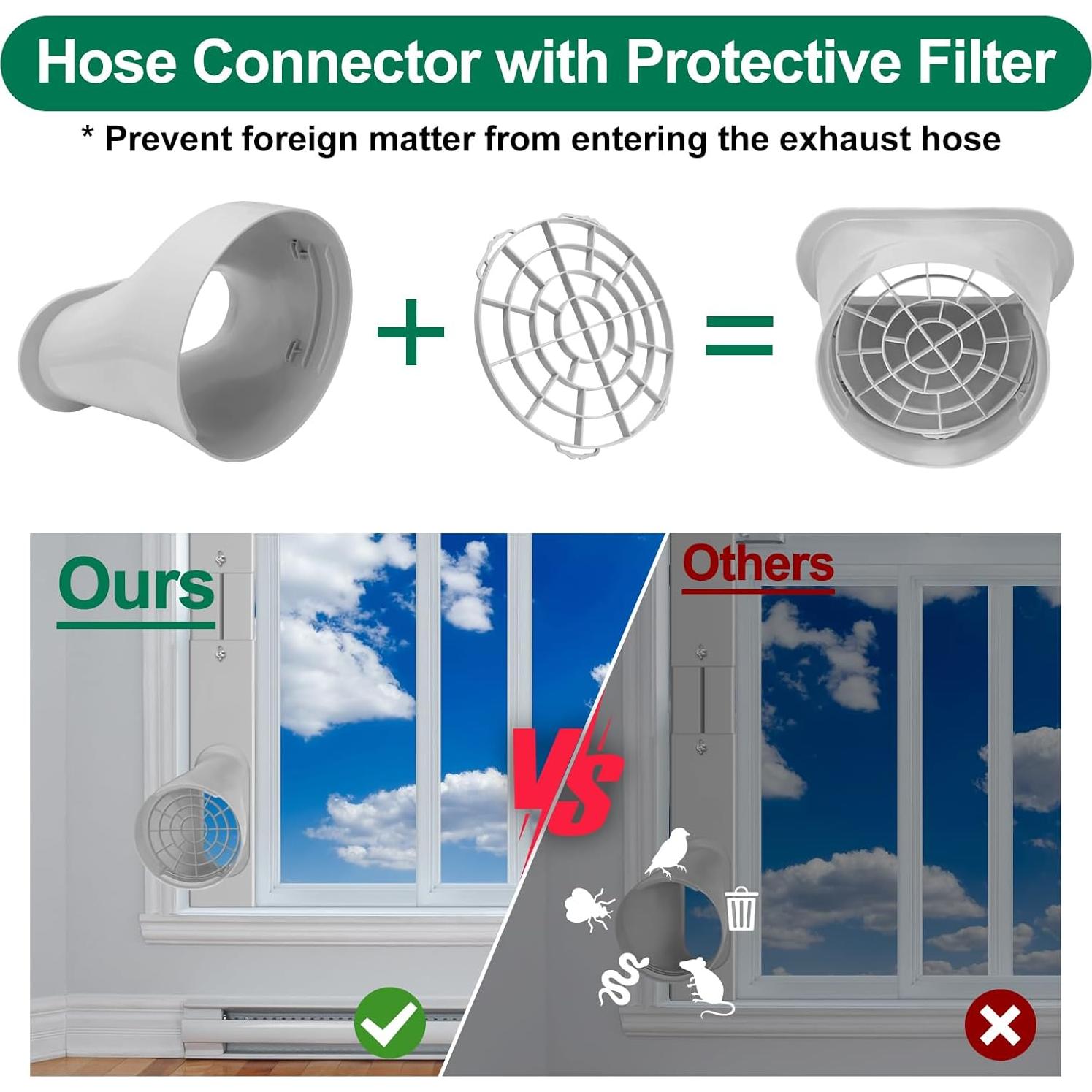 Kit de Ventana para Aire Acondicionado Portátil Haikung 15 cm