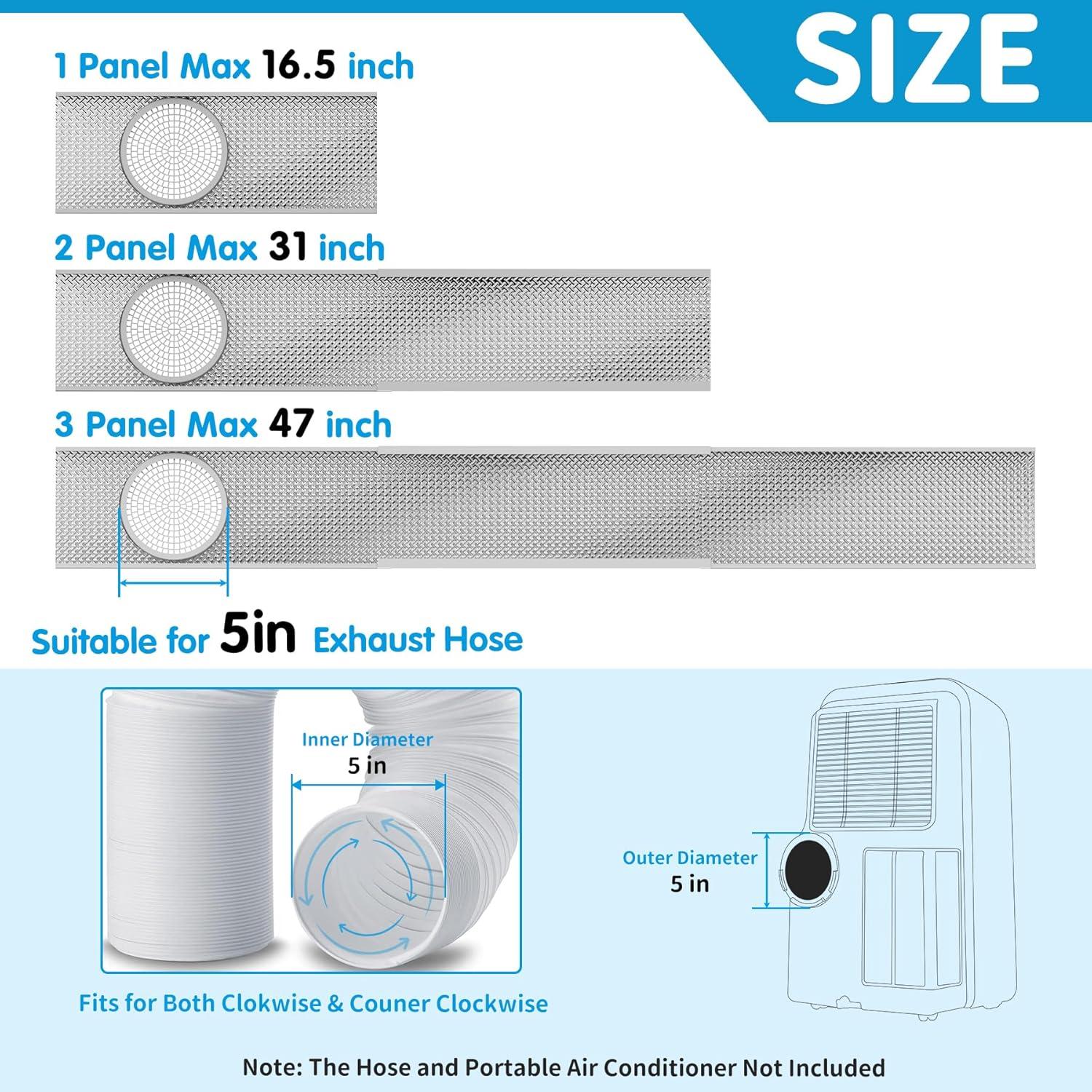 Kit de Ventilación de Ventana Aislada Air Jade para AC 5"