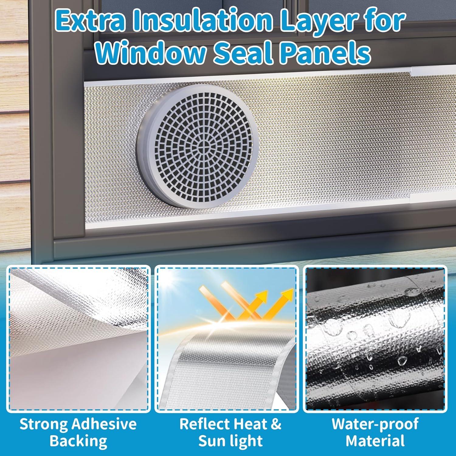 Kit de Ventilación de Ventana Aislada Air Jade para AC 5"