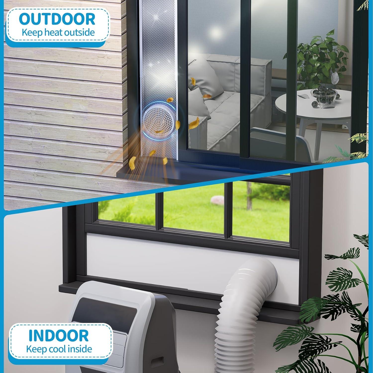 Kit de Ventilación de Ventana Aislada Air Jade para AC 5"