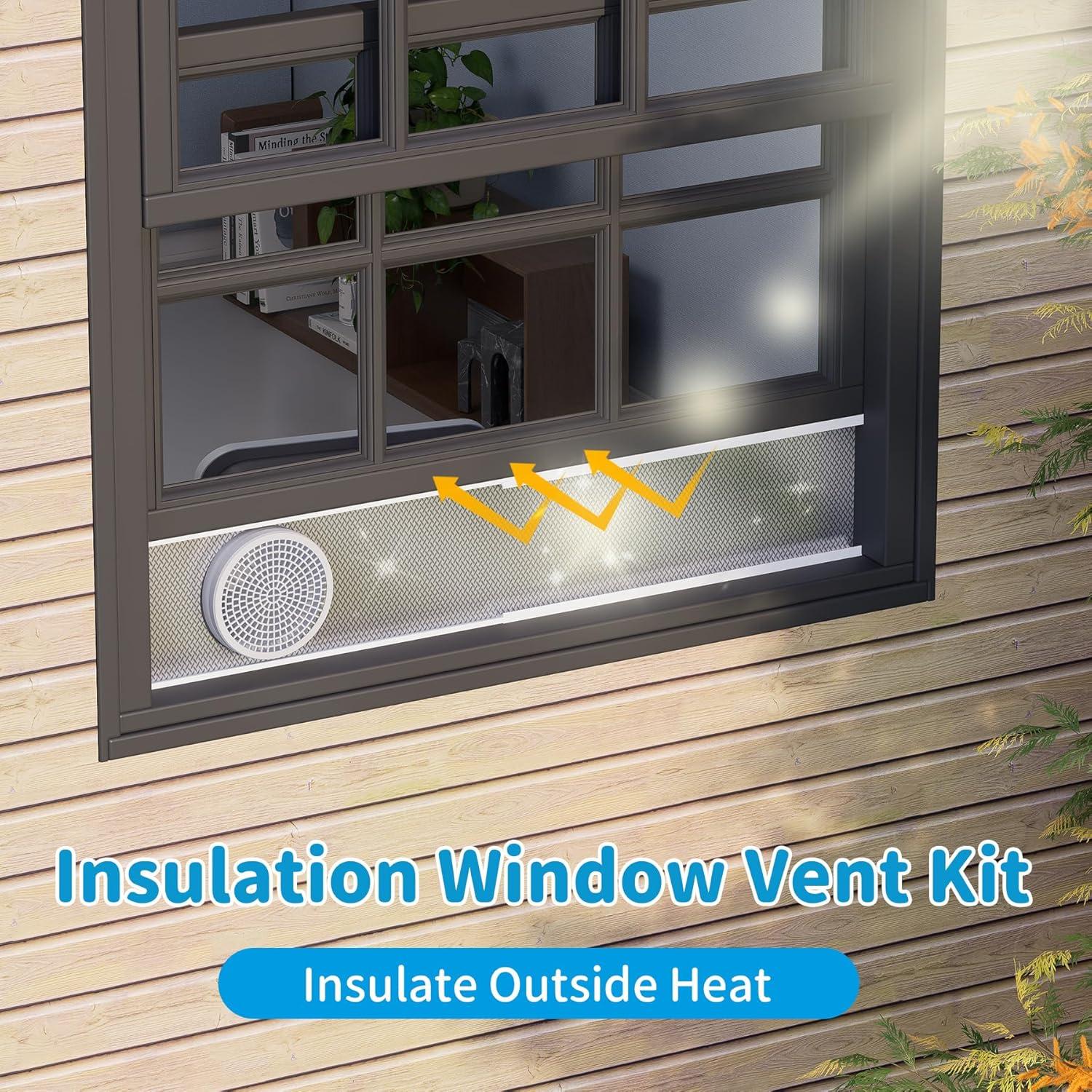 Kit de Ventilación de Ventana Aislada Air Jade para AC 5"