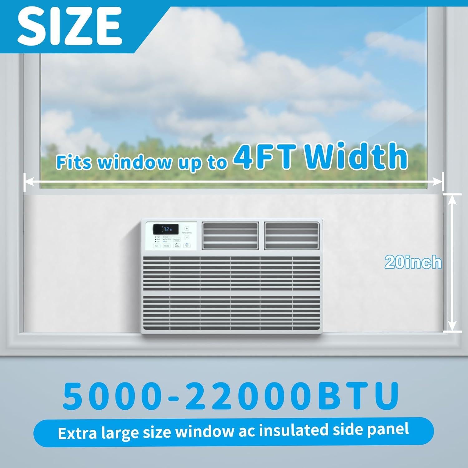 Paneles Laterales de Aire Acondicionado Air Jade 1.22m Blanco