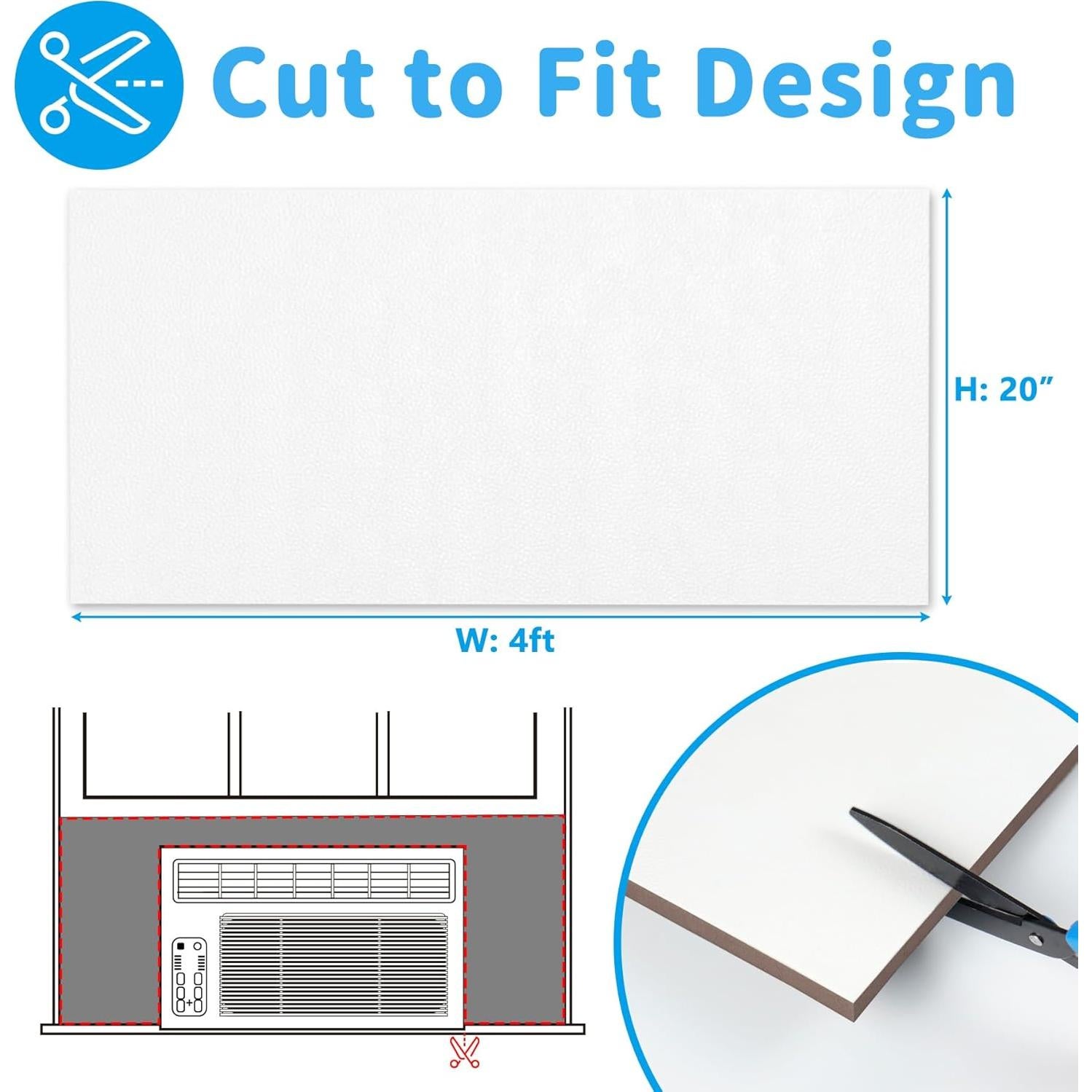 Paneles Laterales de Aire Acondicionado Air Jade 1.22m Blanco