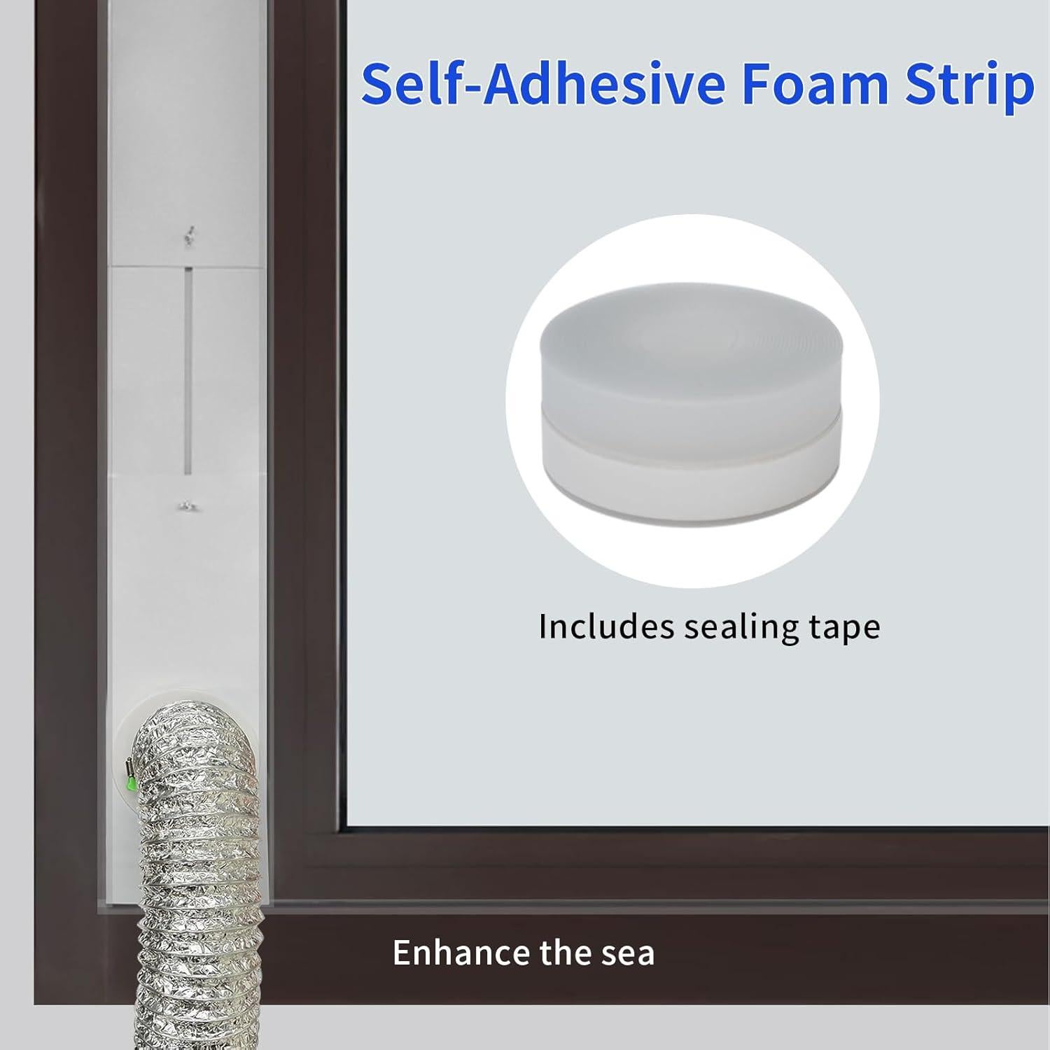 Kit de Ventana Ajustable para Conducto de Secadora 4" G GO . HO