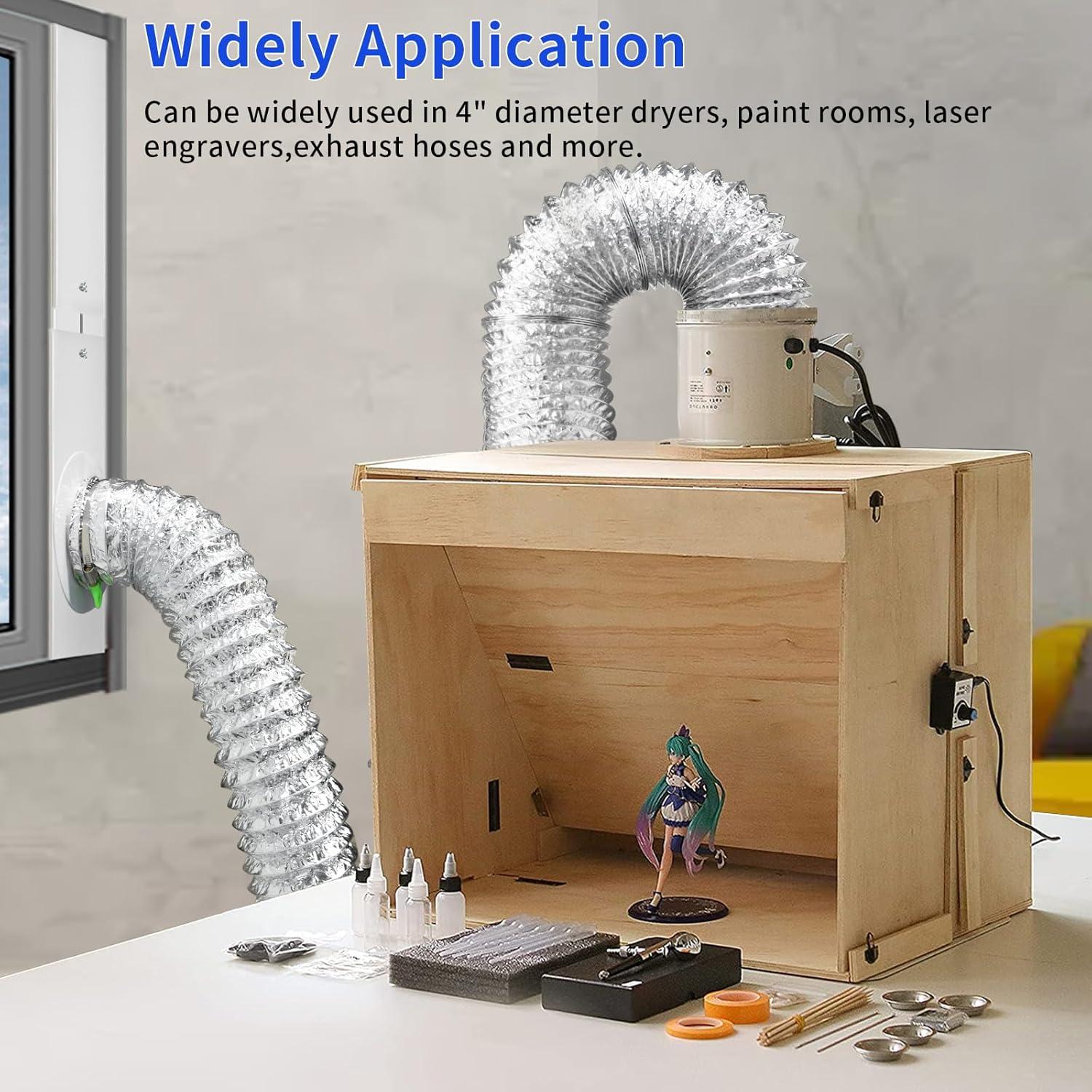 Kit de Ventana Ajustable para Conducto de Secadora 4" G GO . HO