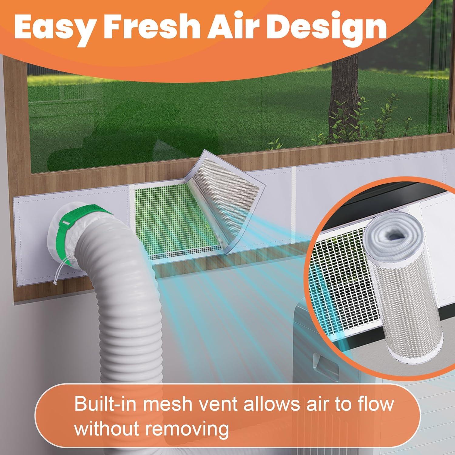 Kit de Ventilación para Ventana AC GCGOODS GC-EC 162.56 cm