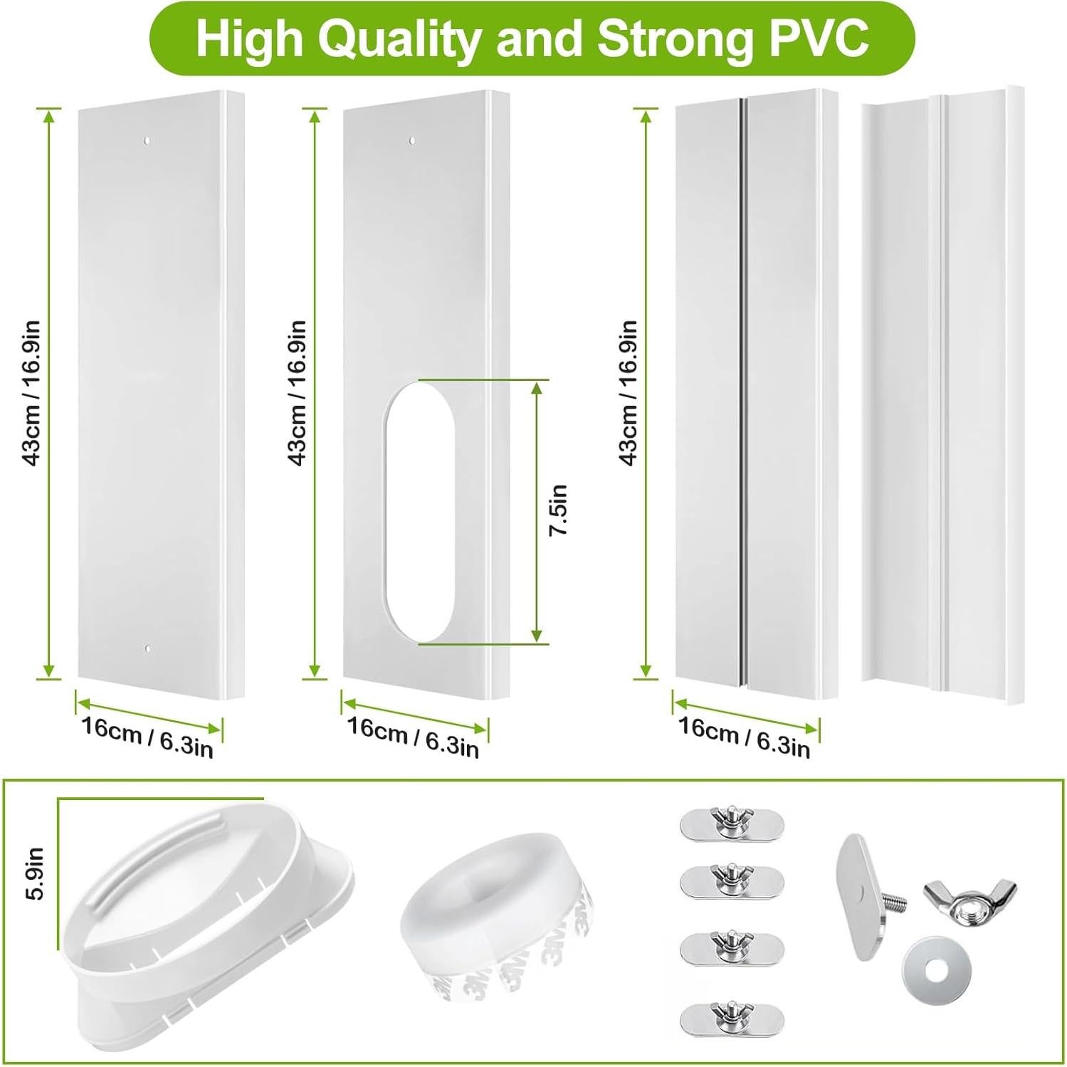Kit de Ventilación para Ventana de Aire Acondicionado Haikun 43-152cm