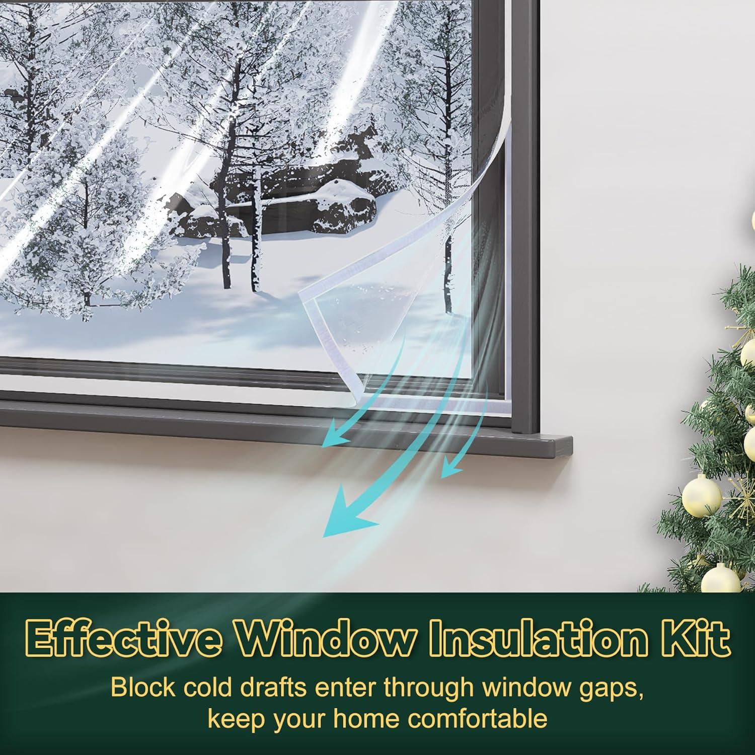 Kit de Aislamiento de Ventana Flehomo 119.4x160 cm Transparente