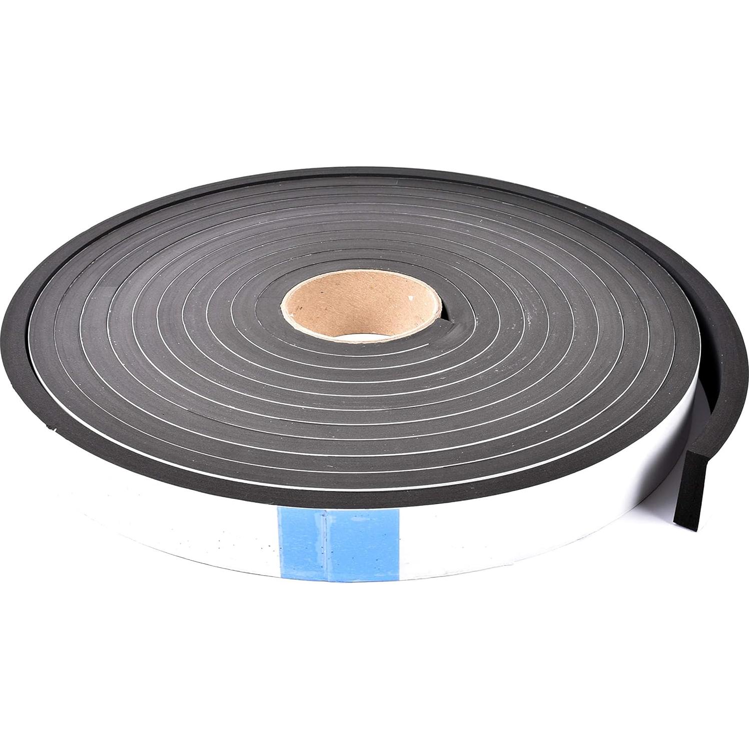 Tira de neopreno adhesiva GravitationOnline 3.81 cm x 1.27 cm x 7.62 m