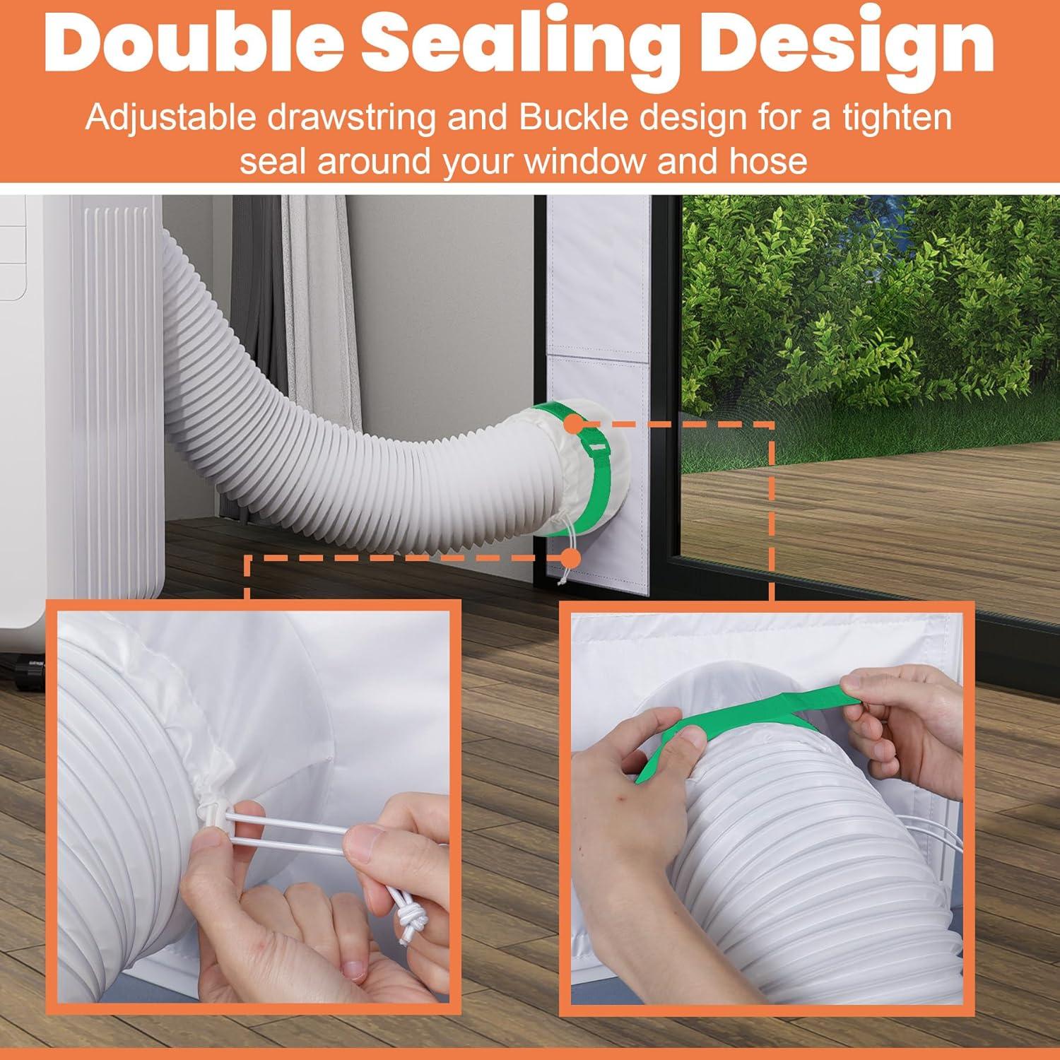 Kit de Ventilación para Puerta AC GCGOODS con Filtro Malla 233.68 cm