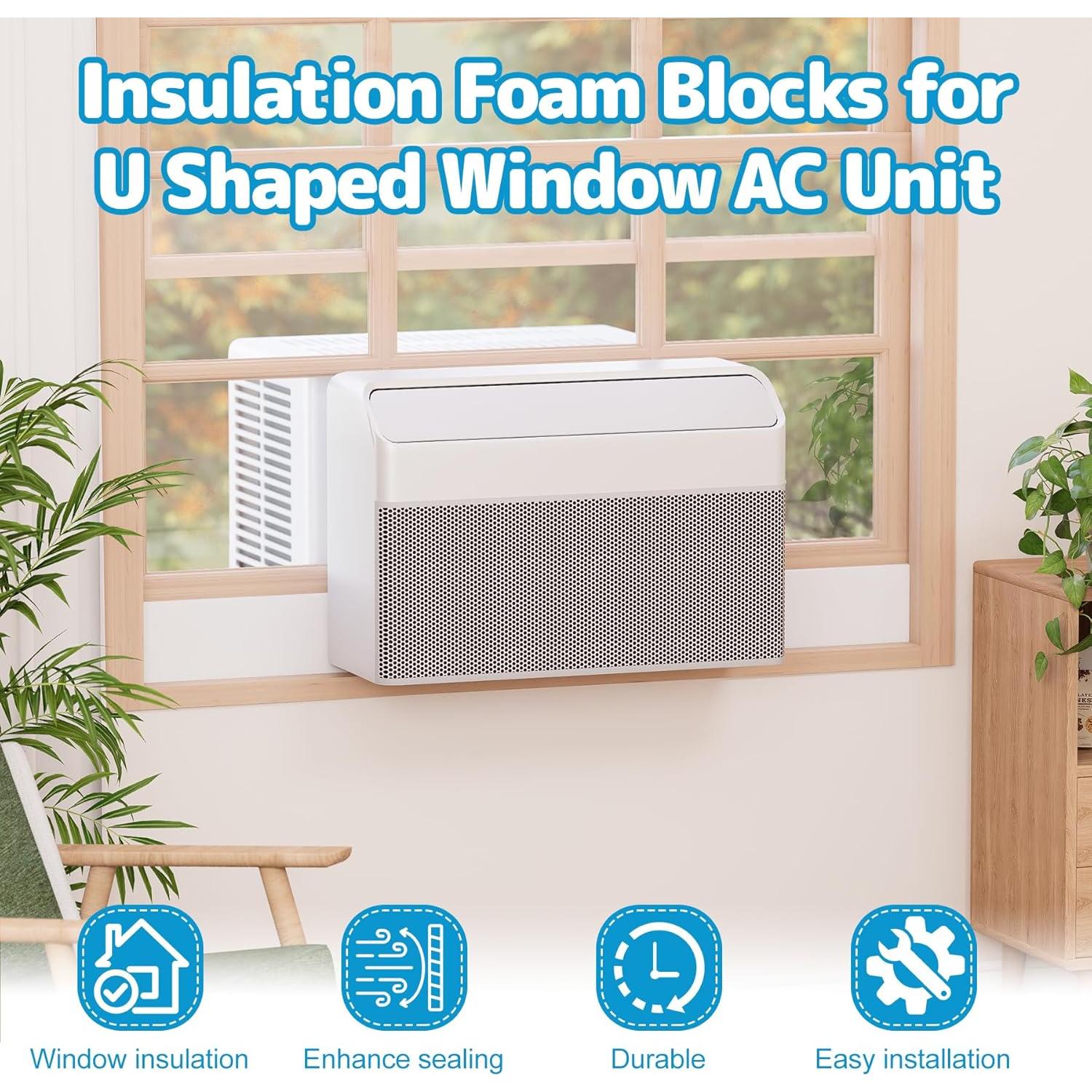 Bloque de Espuma Aislante Air Jade 2 Paquetes para Aire Acondicionado U