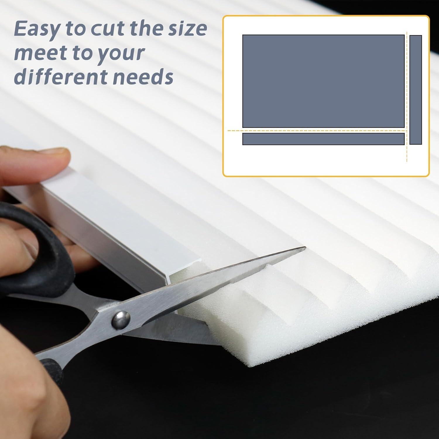 Kit de Paneles Laterales de Espuma Flamorrow para Aire Acondicionado 43x23 cm