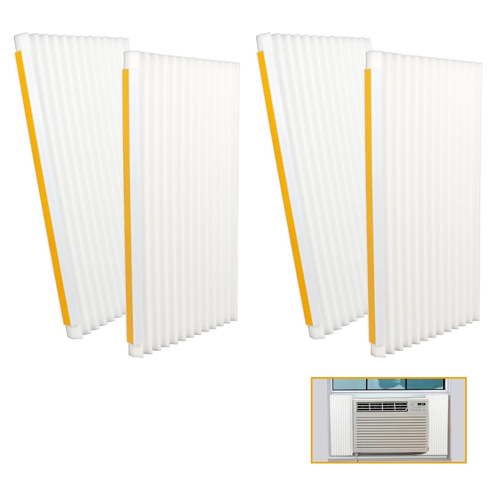 Paneles laterales de aire acondicionado LBG Products - 4 piezas, 43x23 cm, blanco