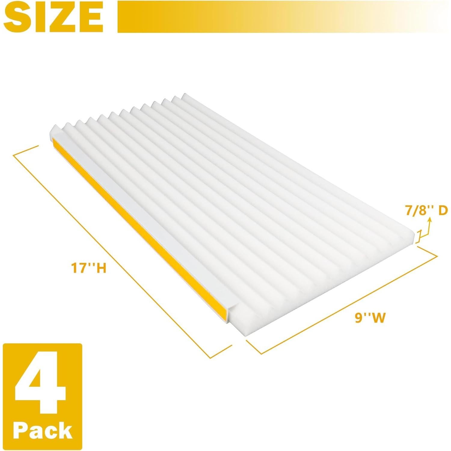 Paneles laterales de aire acondicionado LBG Products - 4 piezas, 43x23 cm, blanco