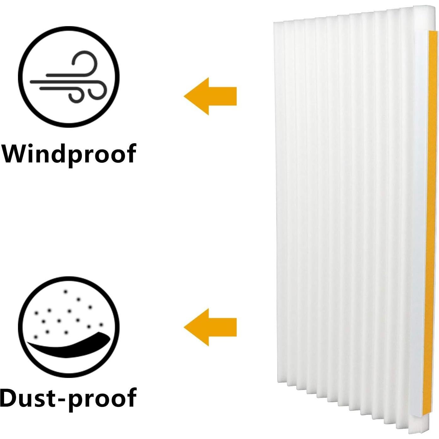 Paneles laterales de aire acondicionado LBG Products - 4 piezas, 43x23 cm, blanco