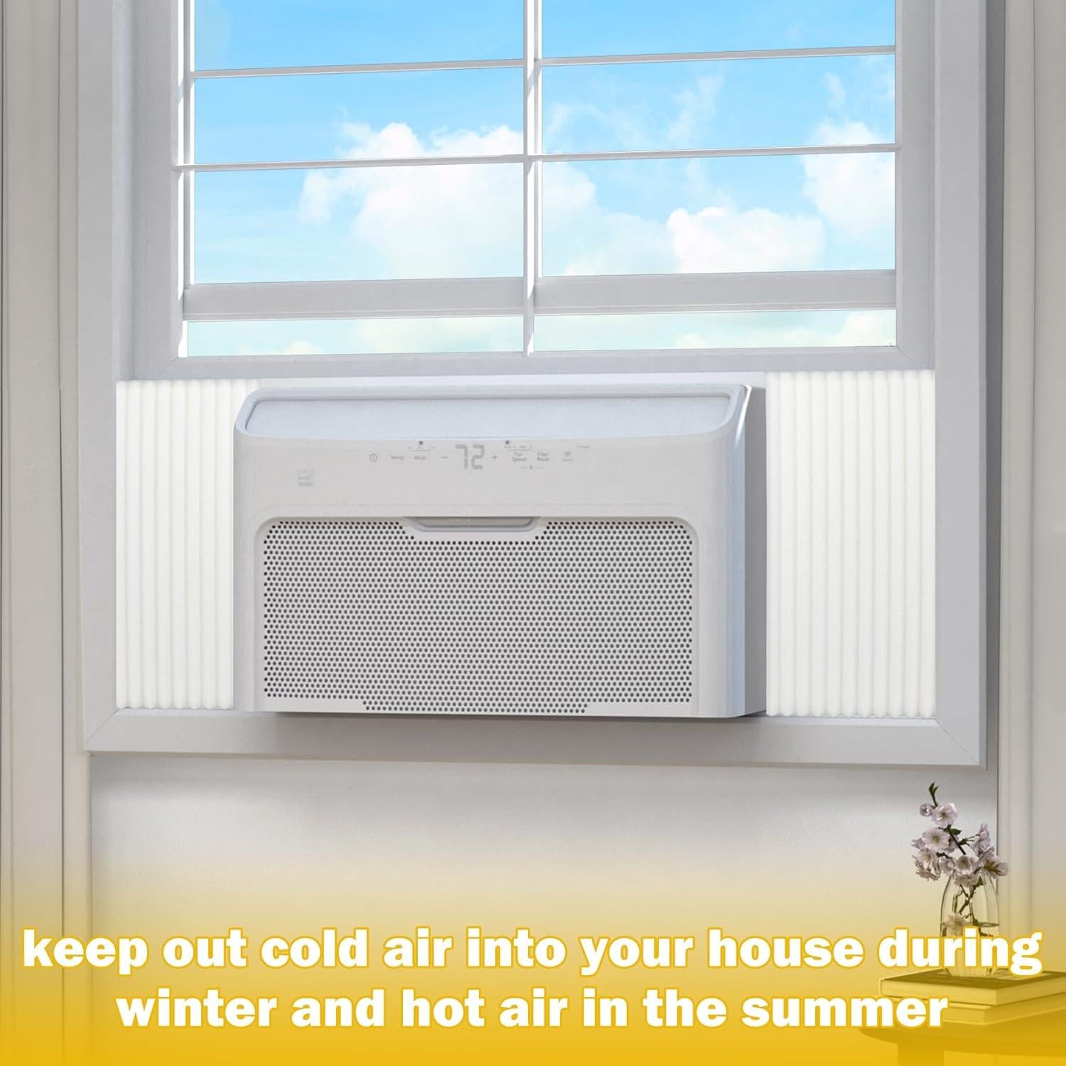 Paneles laterales de aire acondicionado LBG Products - 4 piezas, 43x23 cm, blanco