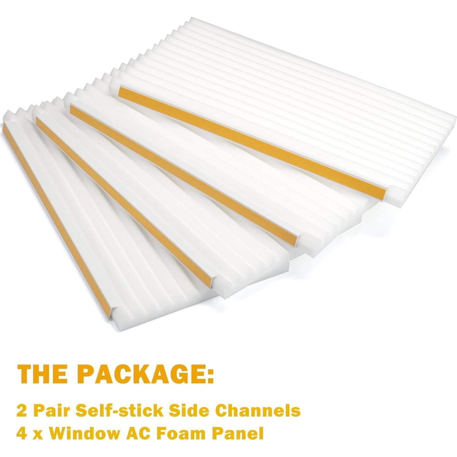 Paneles laterales de aire acondicionado LBG Products - 4 piezas, 43x23 cm, blanco