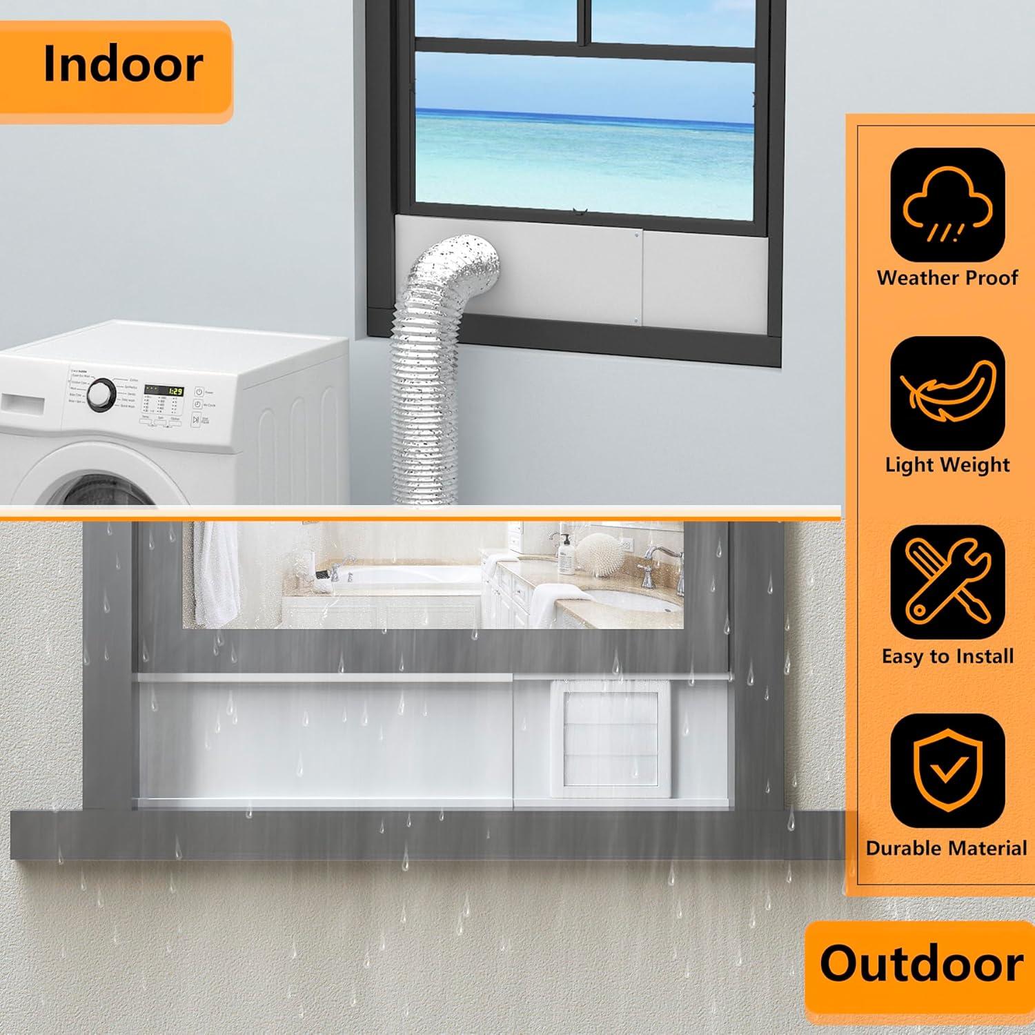 Kit de Ventana para Ventilación de Secadora LBG 4" Ajustable