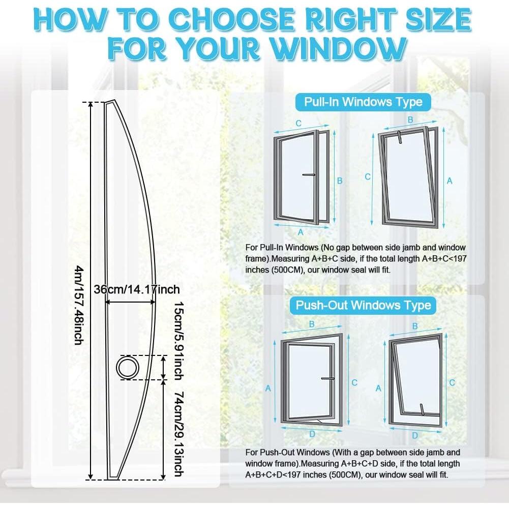 Sello de Ventana para Aire Acondicionado Portátil Federedevo 400cm