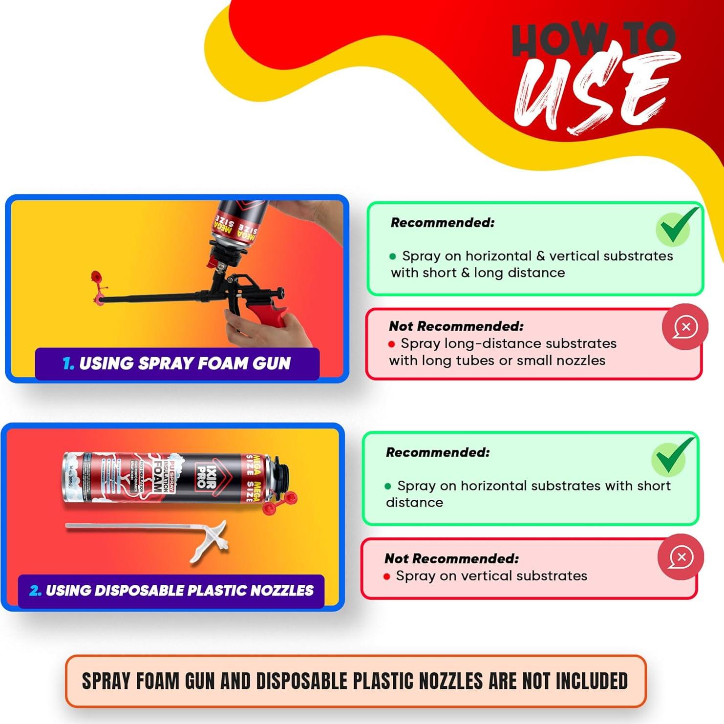 Spray de Espuma Aislante ixirpro 6 x 850 g Alta Densidad