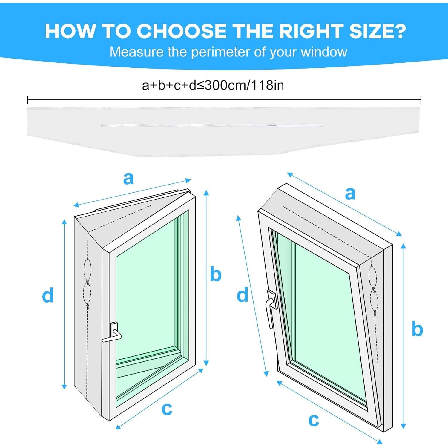Kit de Ventilación para Ventana Kifiray 300cm AC Portátil