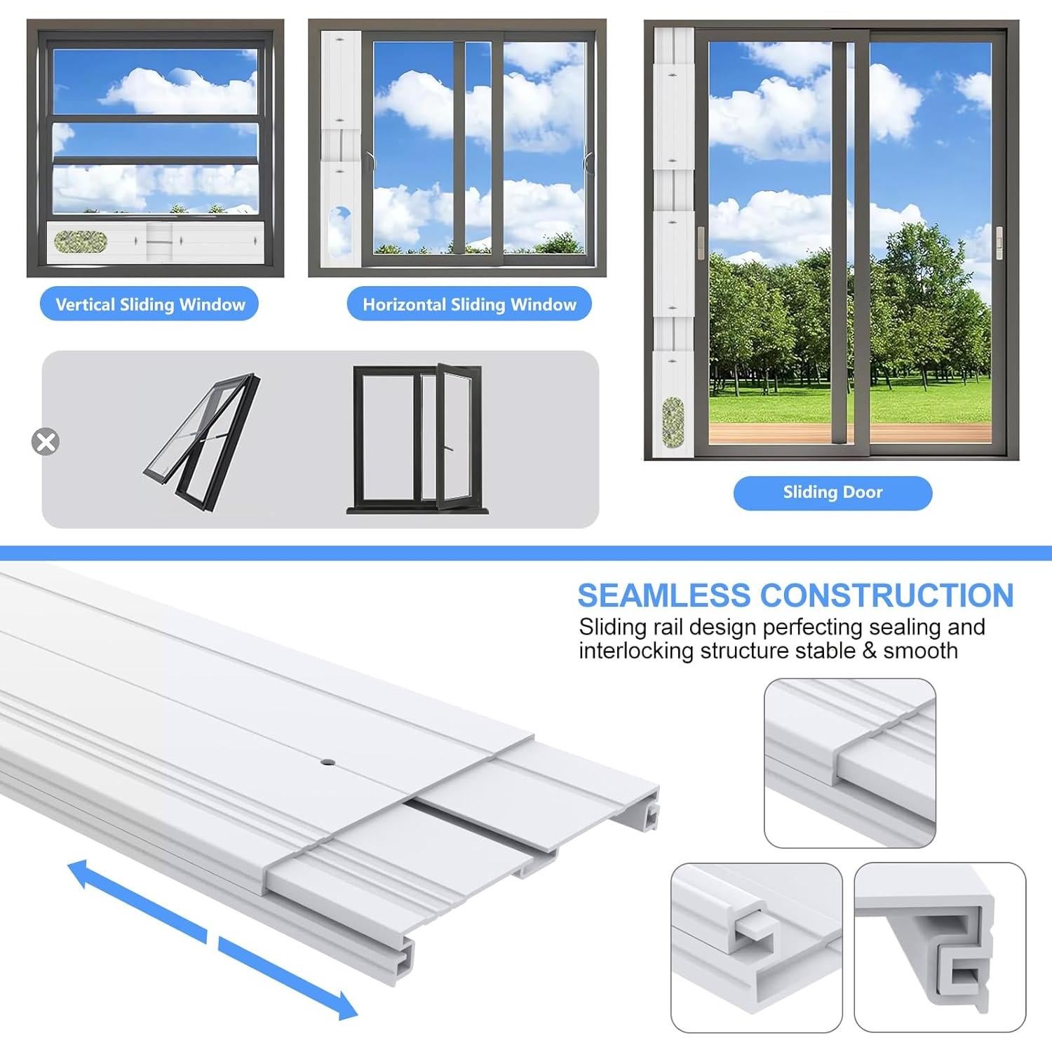 Kit de Ventilación de Ventana ShangFangGu 6 Paneles Ajustable