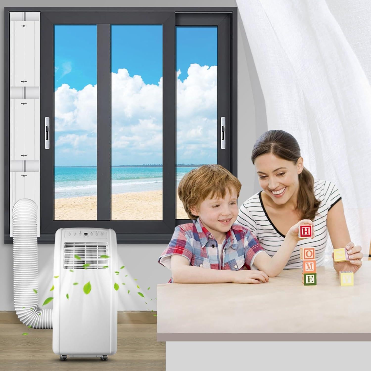 Kit de Ventilación de Ventana ShangFangGu 6 Paneles Ajustable